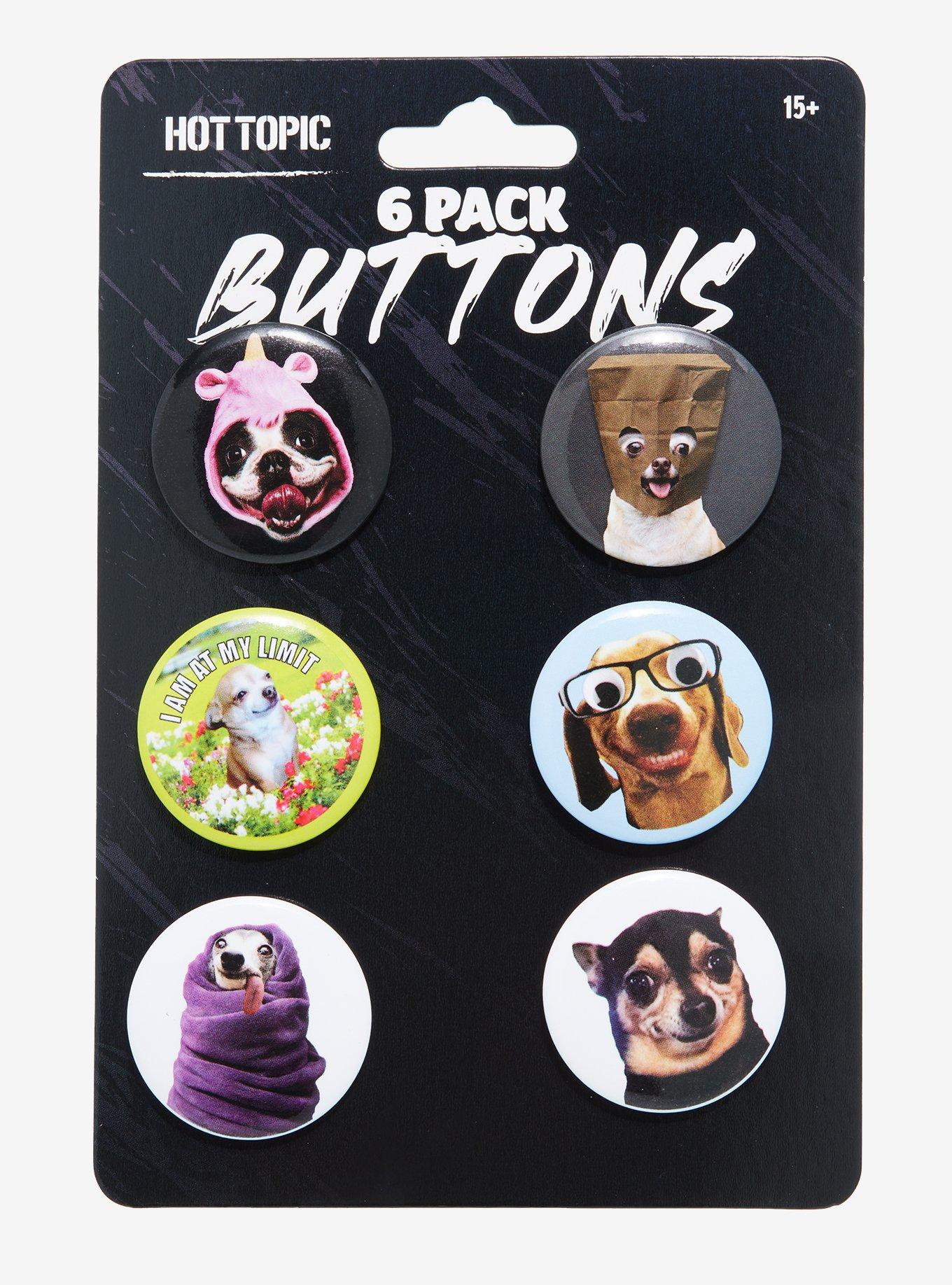 Dog Meme Button Set, , alternate
