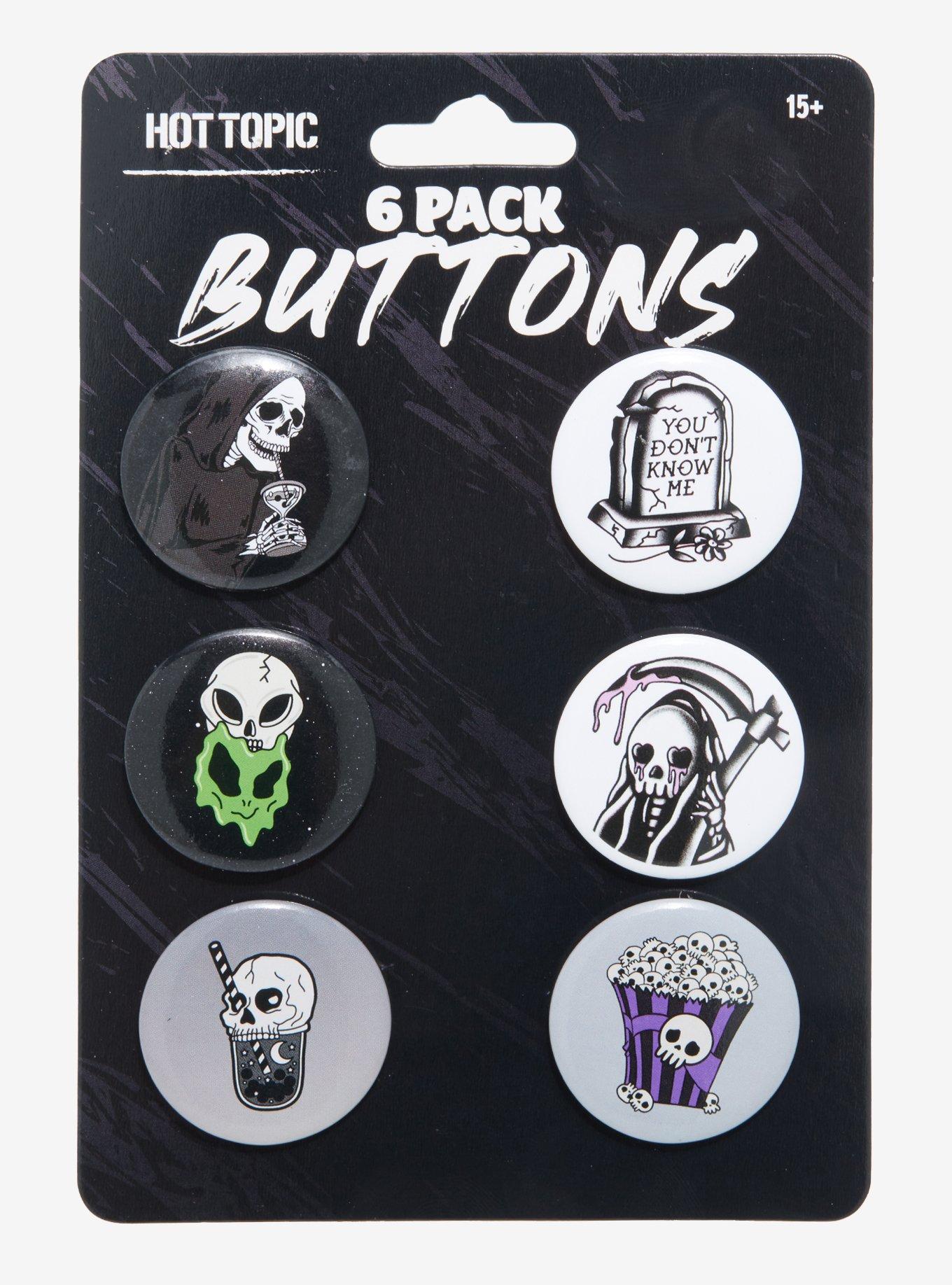 Dark Skeleton Button Set, , alternate