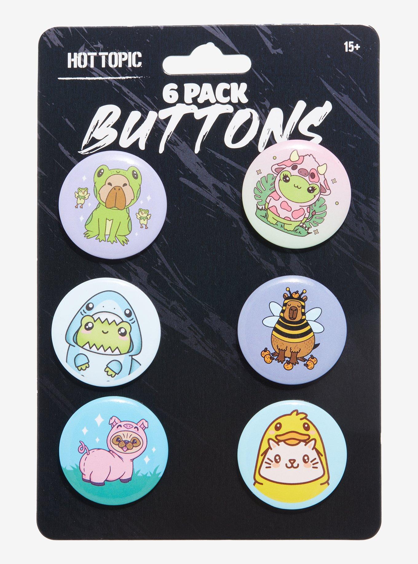 Animals In Costumes Button Set, , alternate