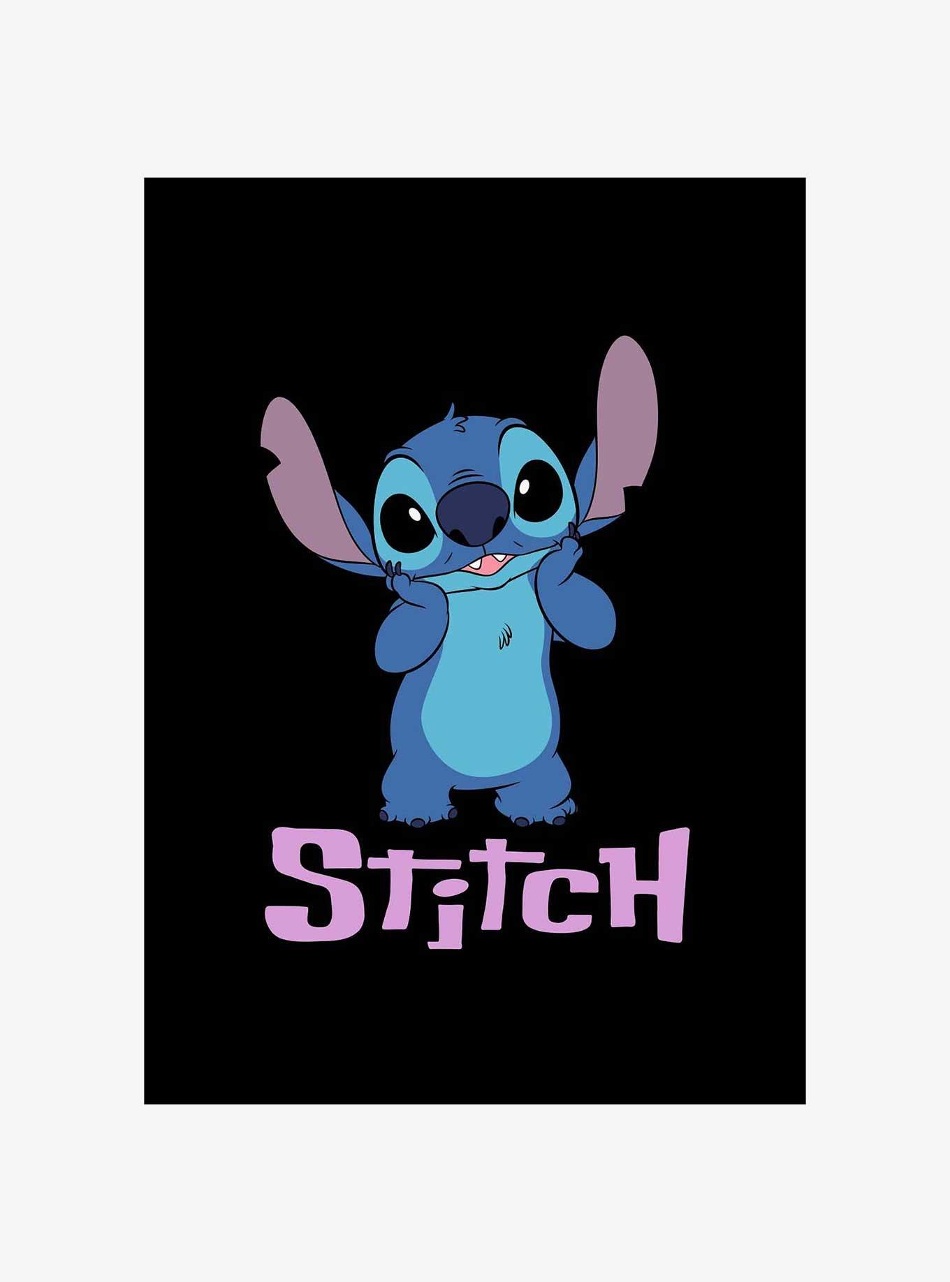 Disney Lilo & Stitch Bashful Stitch Smile Jogger Sweatpants, BLACK, alternate