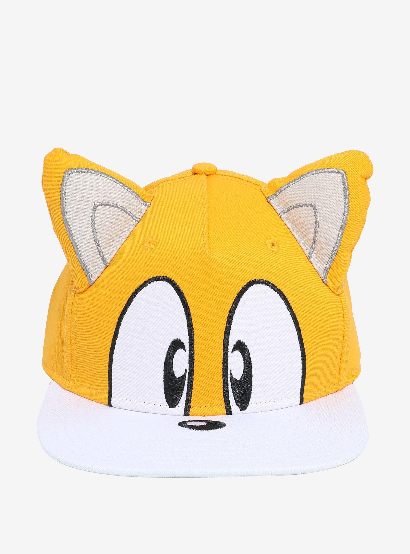 Sonic The Hedgehog Tails 3D Ears Snapback Hat, , alternate