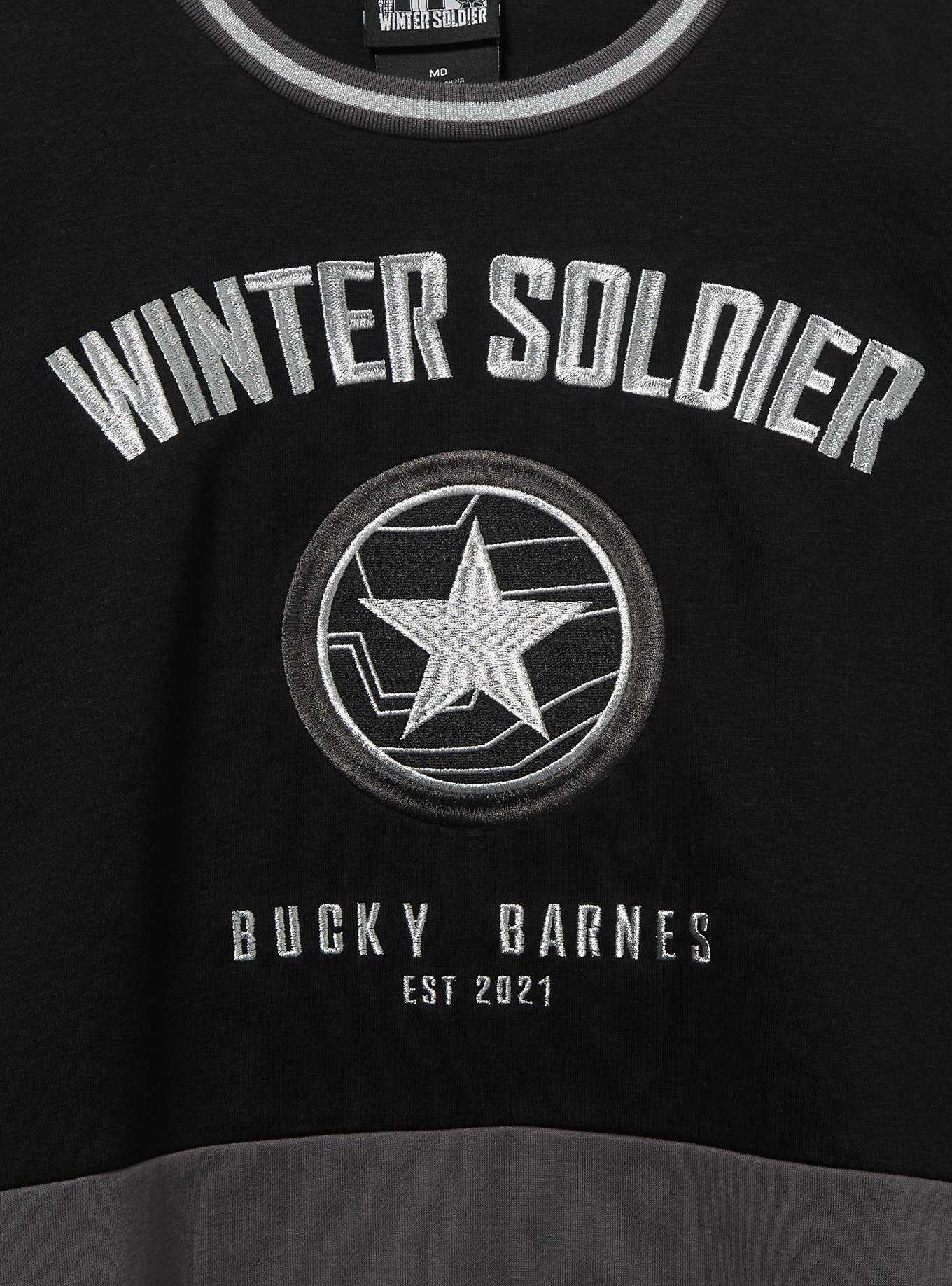 Marvel Winter Soldier Panel Crewneck - BoxLunch Exclusive, , hi-res