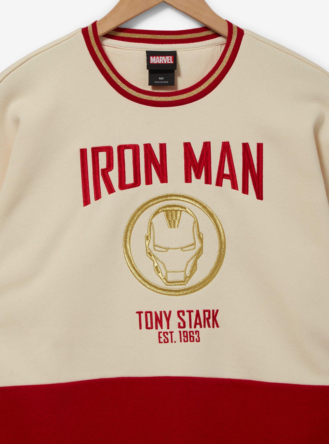 Marvel Iron Man Panel Crewneck - BoxLunch Exclusive, , hi-res