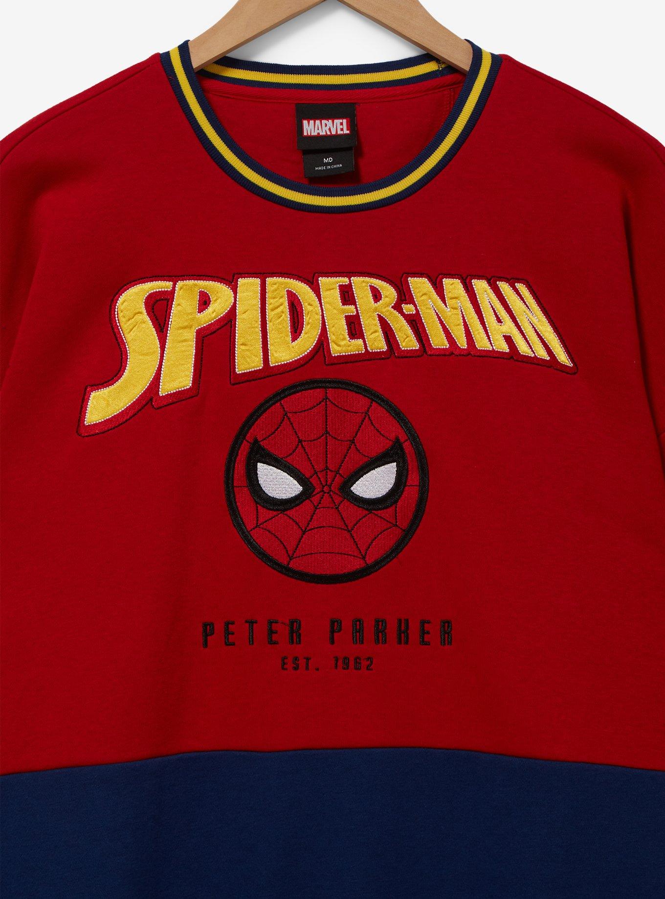 Marvel Spider-Man Panel Crewneck - BoxLunch Exclusive, MULTI, alternate