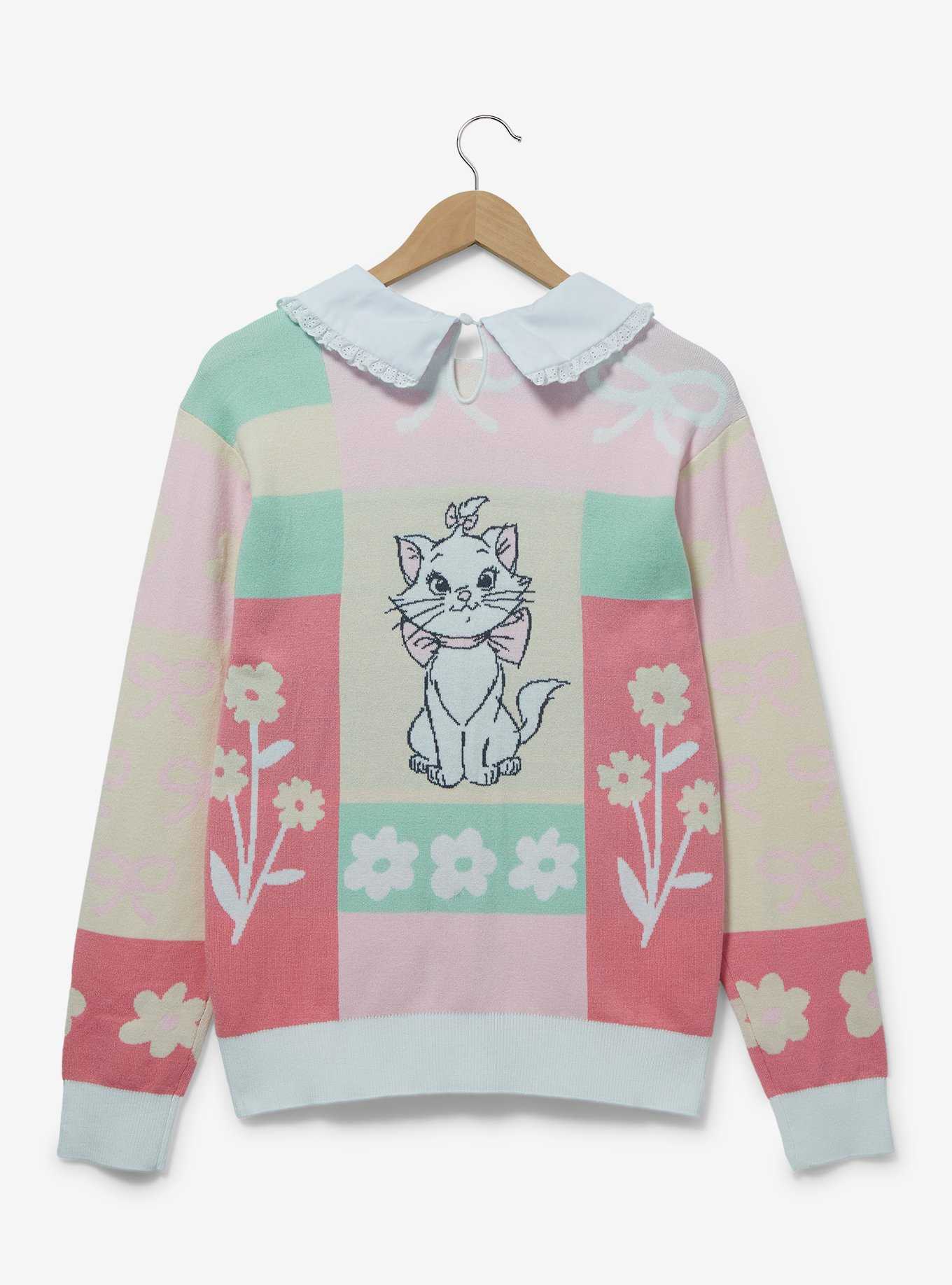 Disney The Aristocats Marie Floral Collared Women's Sweater - BoxLunch Exclusive, , hi-res