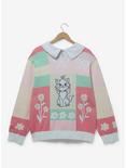 Disney The Aristocats Marie Floral Collared Women's Plus Size Sweater - BoxLunch Exclusive, MULTI, alternate