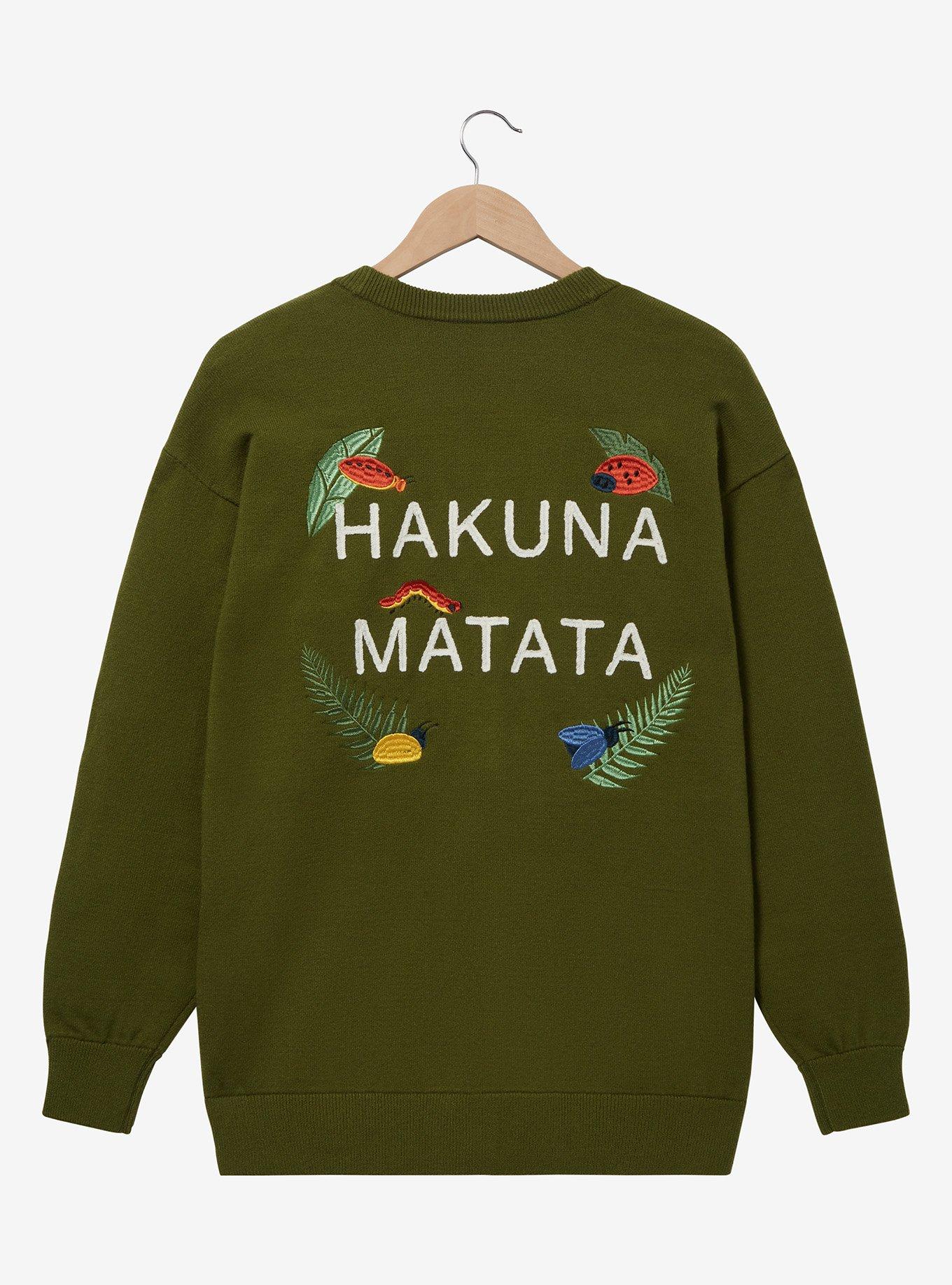 Disney The Lion King Hakuna Matata Women's Cardigan - BoxLunch Exclusive, GREEN, alternate