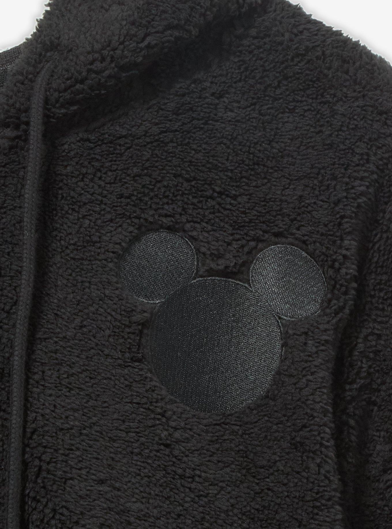 Disney Mickey Mouse Over Sized Sherpa Hoodie - BoxLunch Exclusive, BLACK, alternate