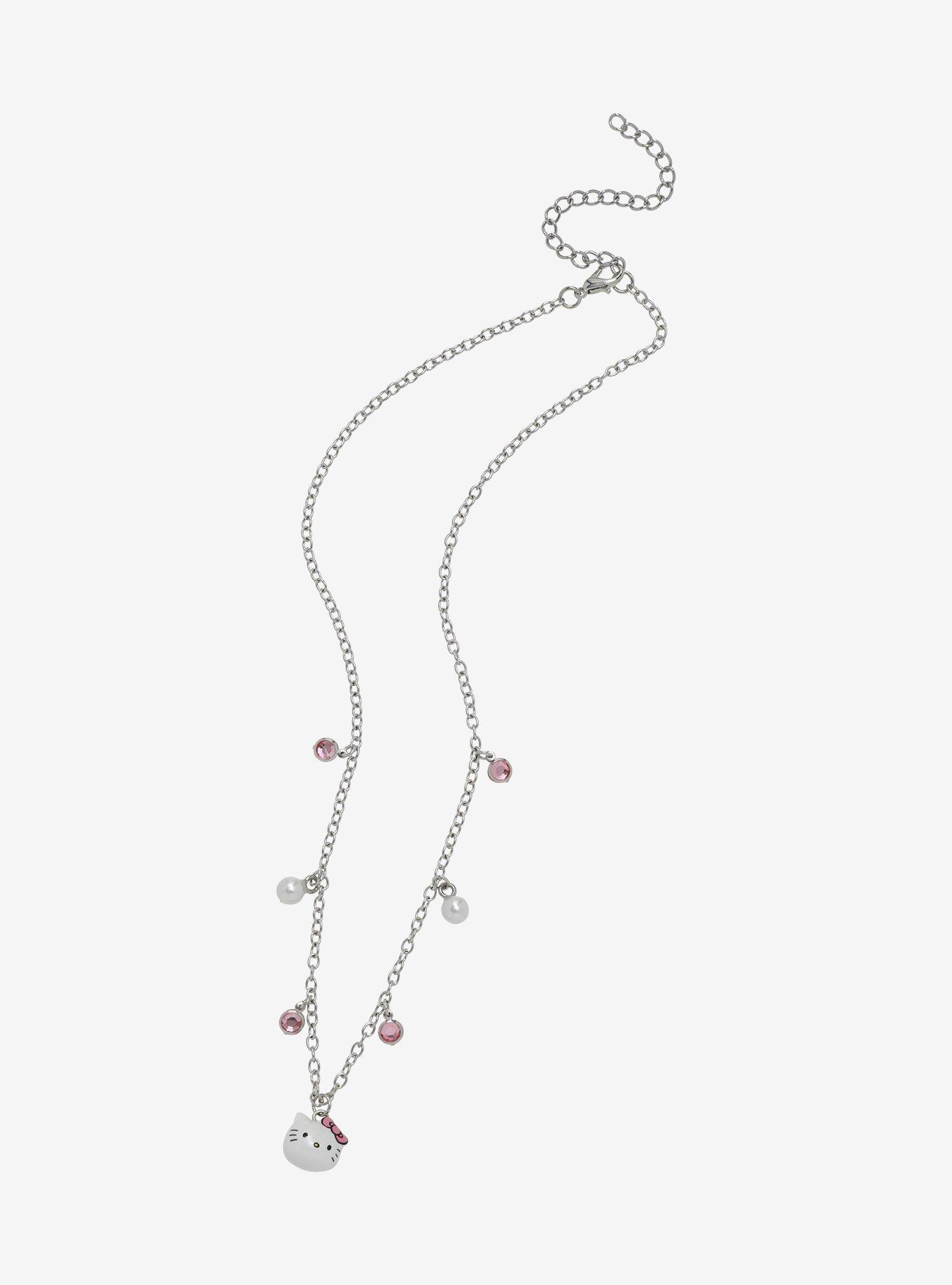 Hello Kitty Pearl Gem Necklace, , alternate