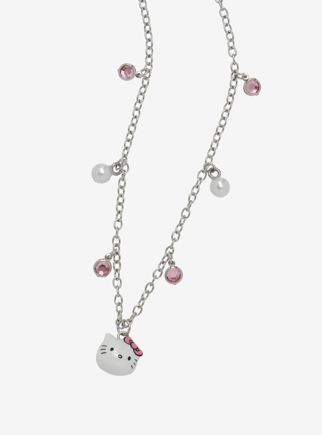 Hello Kitty Pearl Gem Necklace, , alternate