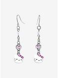 Hello Kitty Pearl & Bow Drop Earrings, , alternate