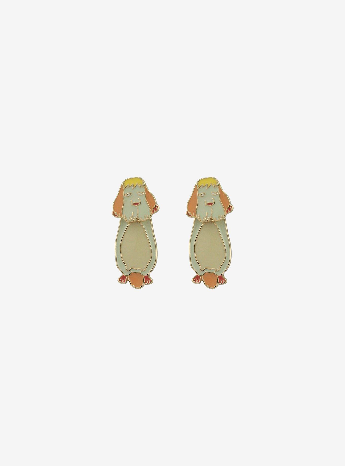 Studio Ghibli Howl's Moving Castle Heen Front-Back Earrings, , alternate