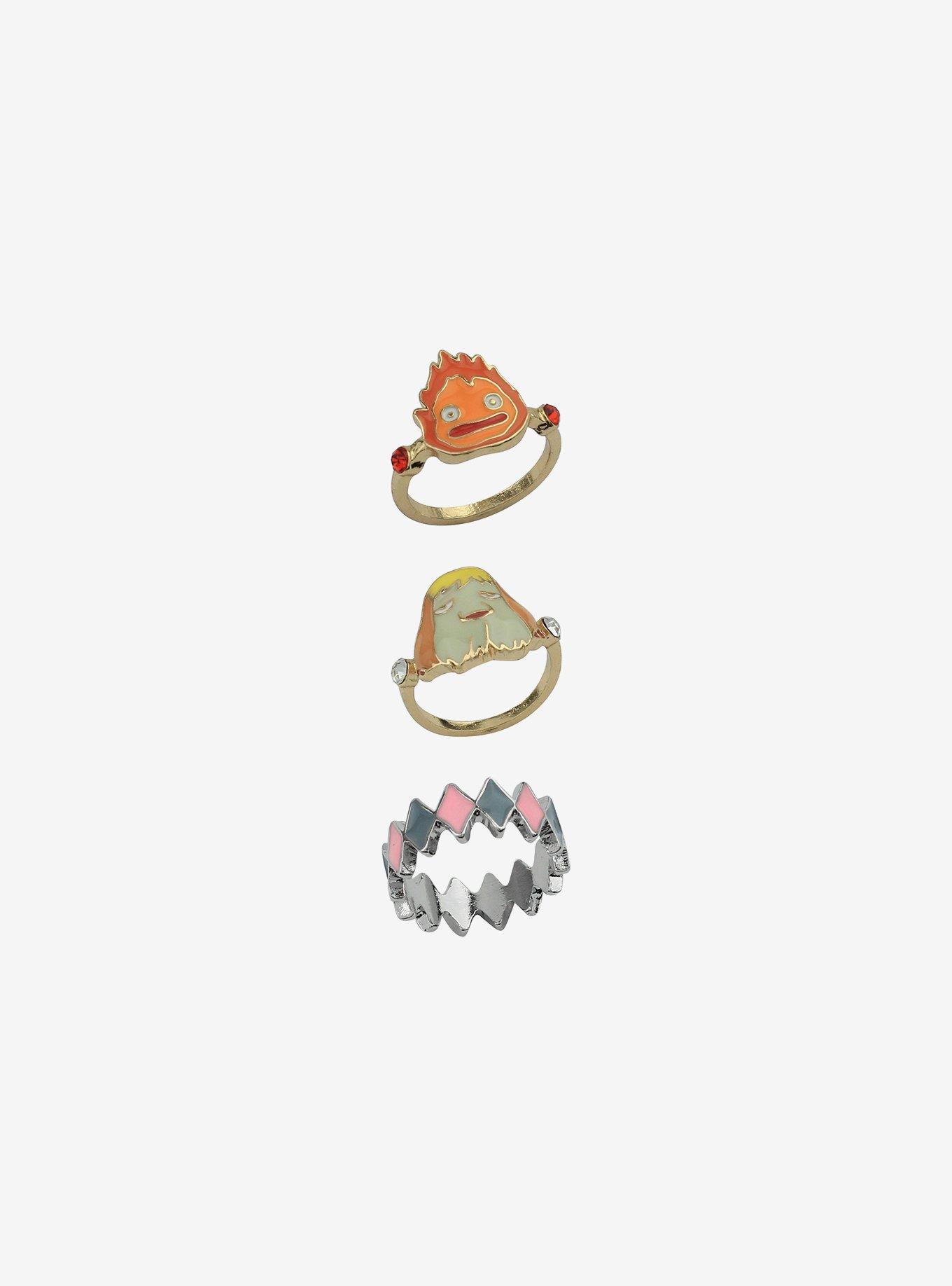 Studio Ghibli Howl's Moving Castle Ring Set, , alternate