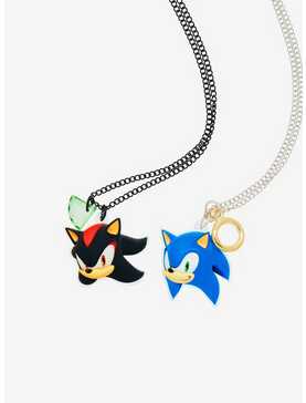 Sonic The Hedgehog Shadow & Sonic Items Best Friend Necklace Set, , hi-res