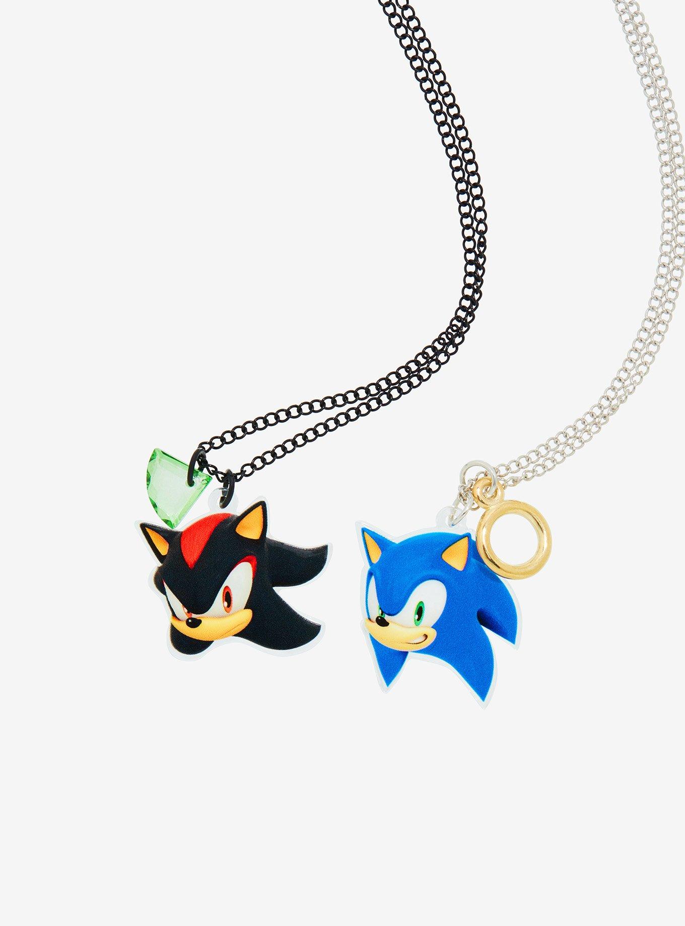 Sonic The Hedgehog Shadow & Sonic Items Best Friend Necklace Set, , hi-res