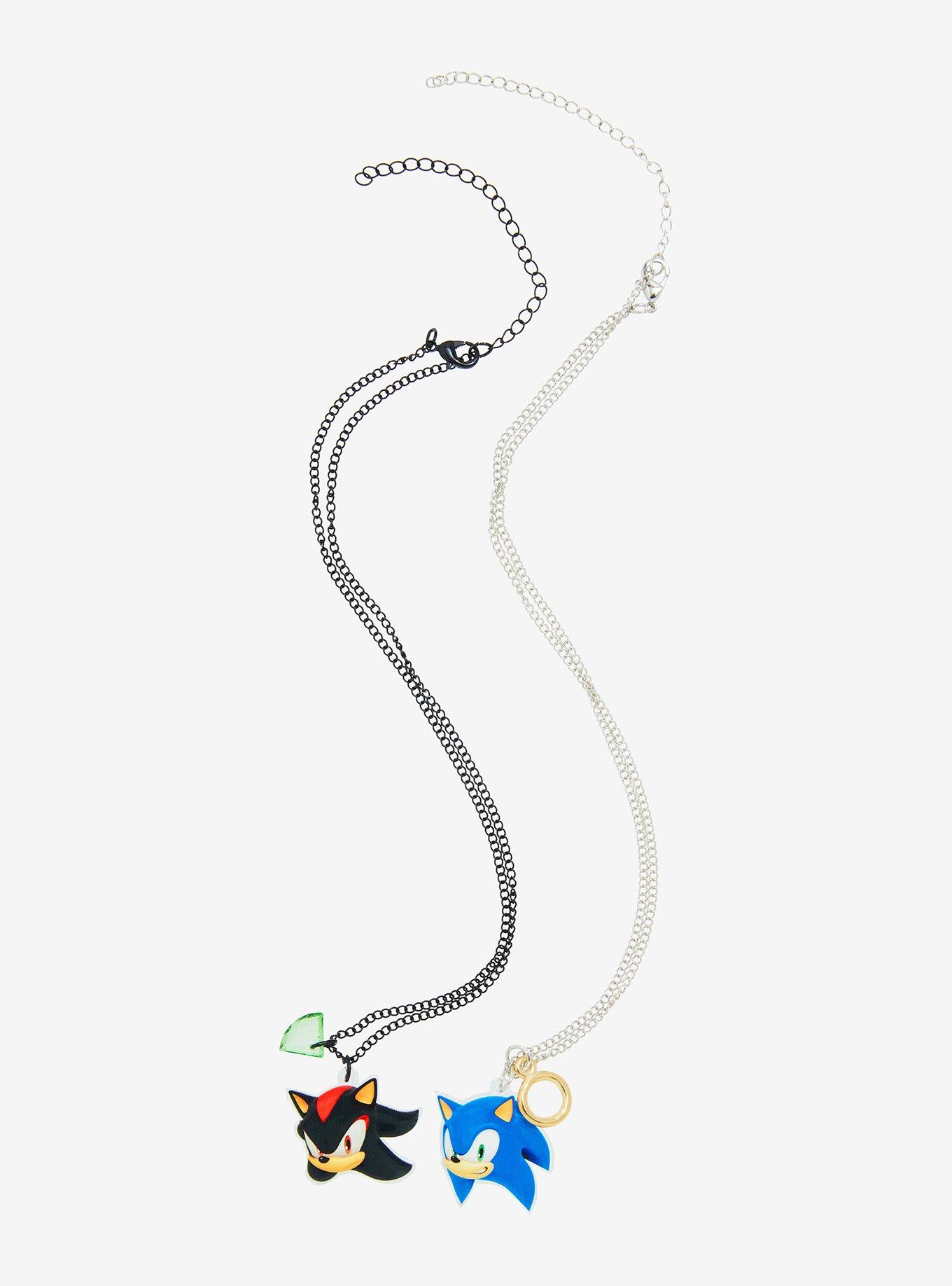 Sonic The Hedgehog Shadow & Sonic Items Best Friend Necklace Set, , alternate