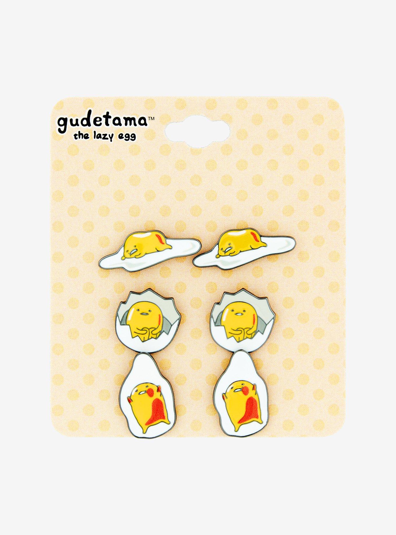 Gudetama Poses Earring Set, , alternate
