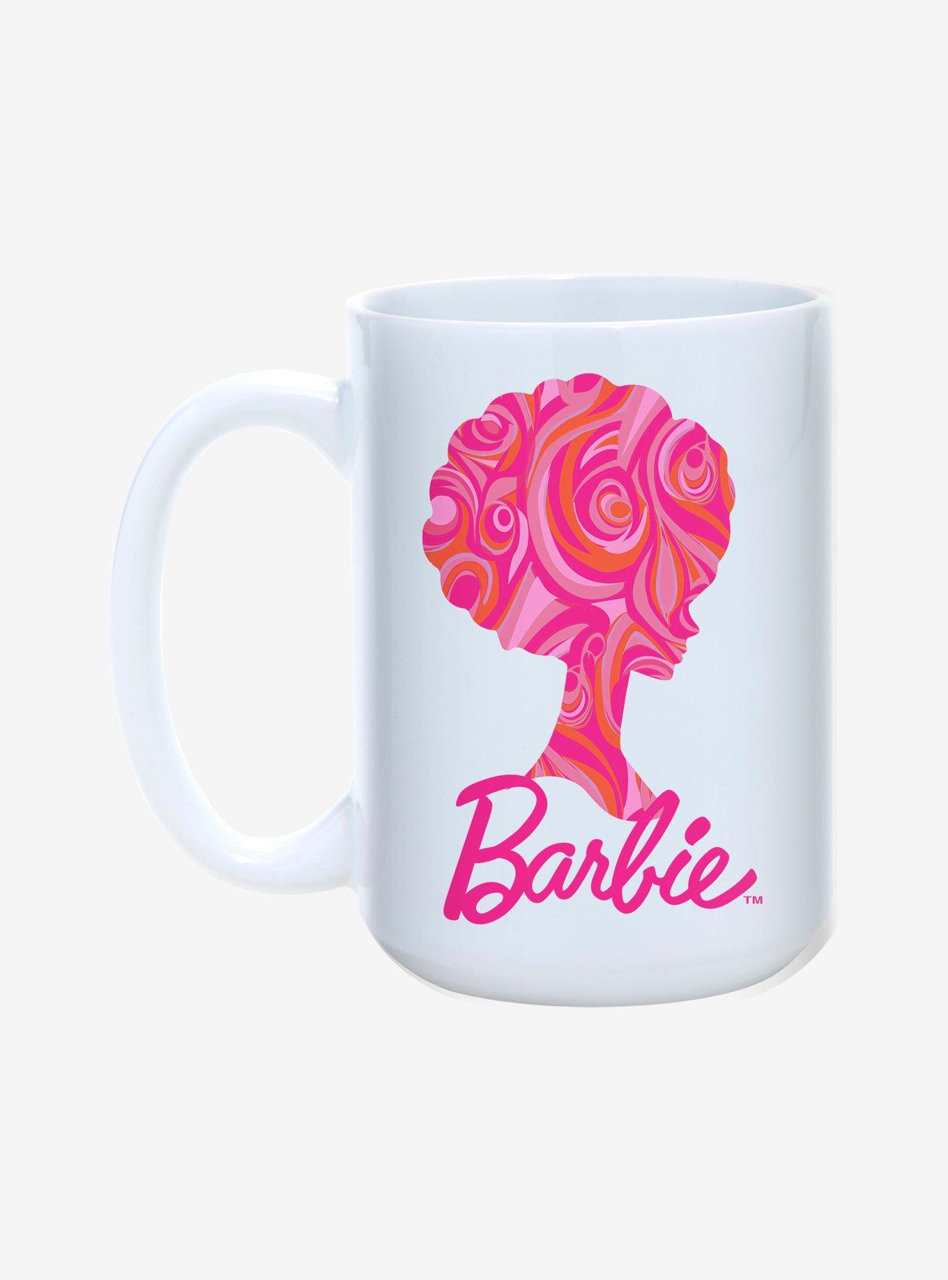 Barbie Retro Swirl Silhouette Mug 15oz, , hi-res