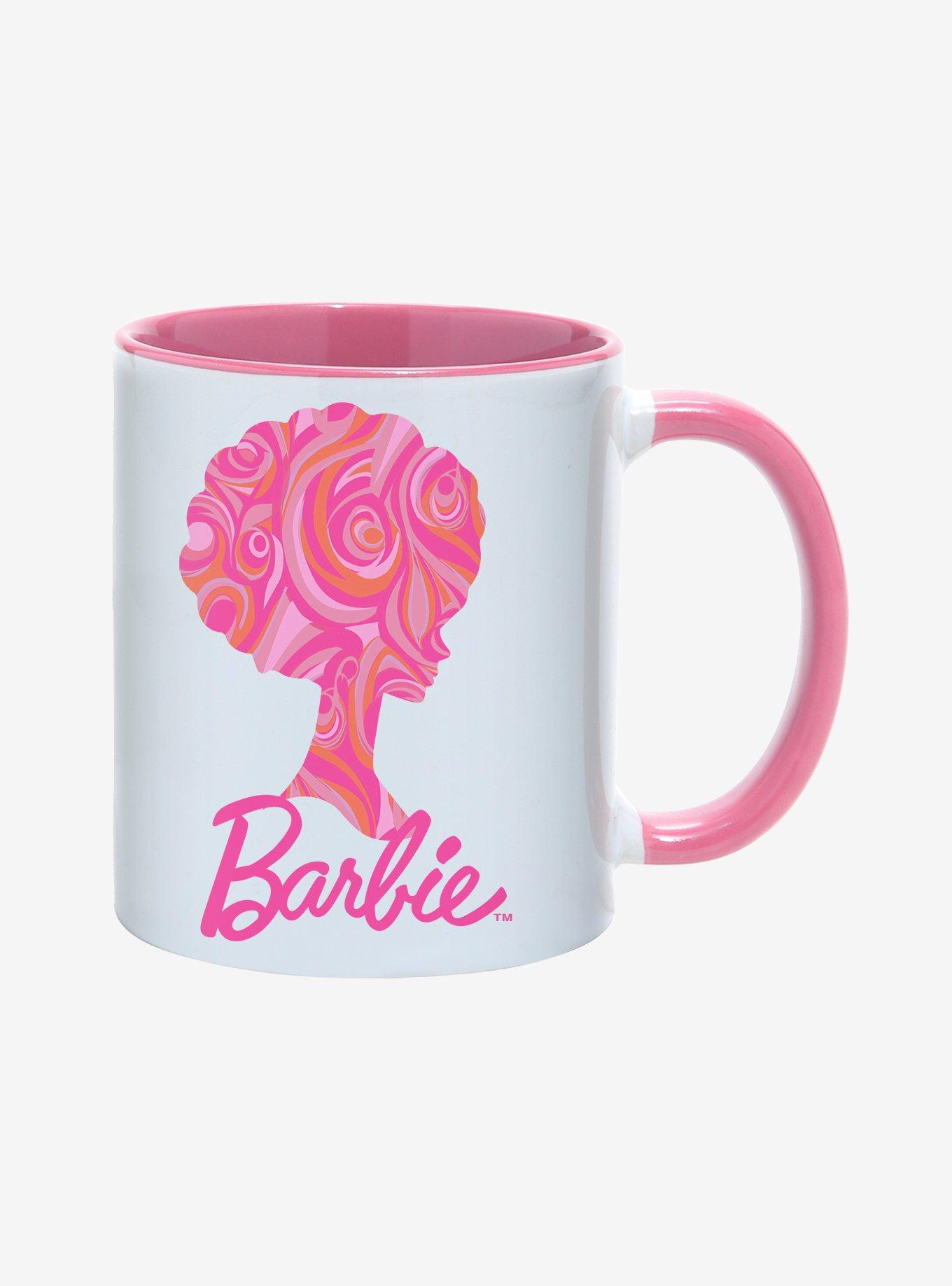 Barbie Retro Swirl Silhouette Mug, , alternate