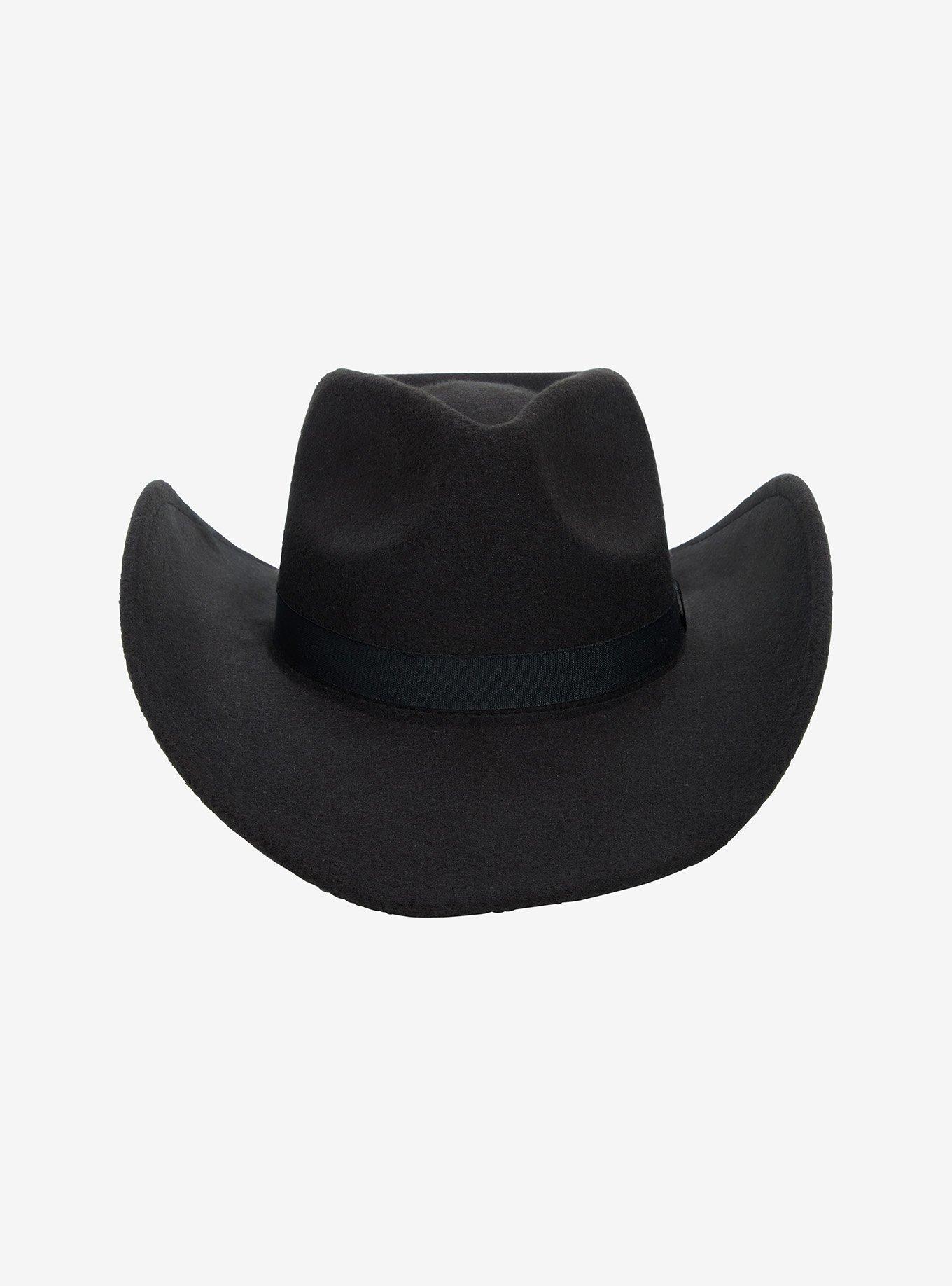 Black Rhinestone Star Cowboy Hat, , alternate