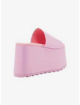 YRU Pastel Pink Platform Sandals, , hi-res
