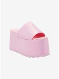 YRU Pastel Pink Platform Sandals, MULTI, alternate