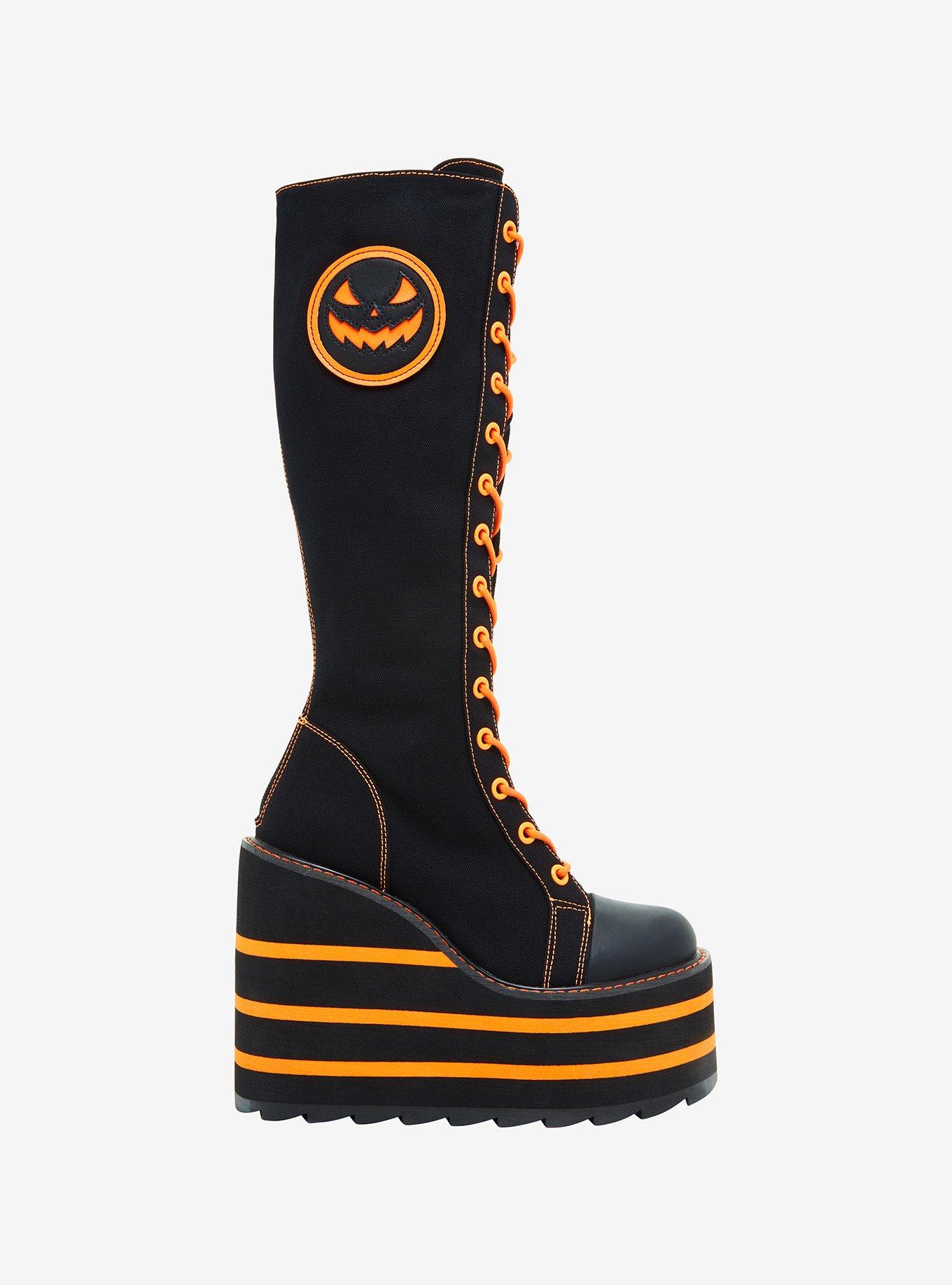 YRU Jack-O'-Lantern Platform Sneakers, MULTI, alternate