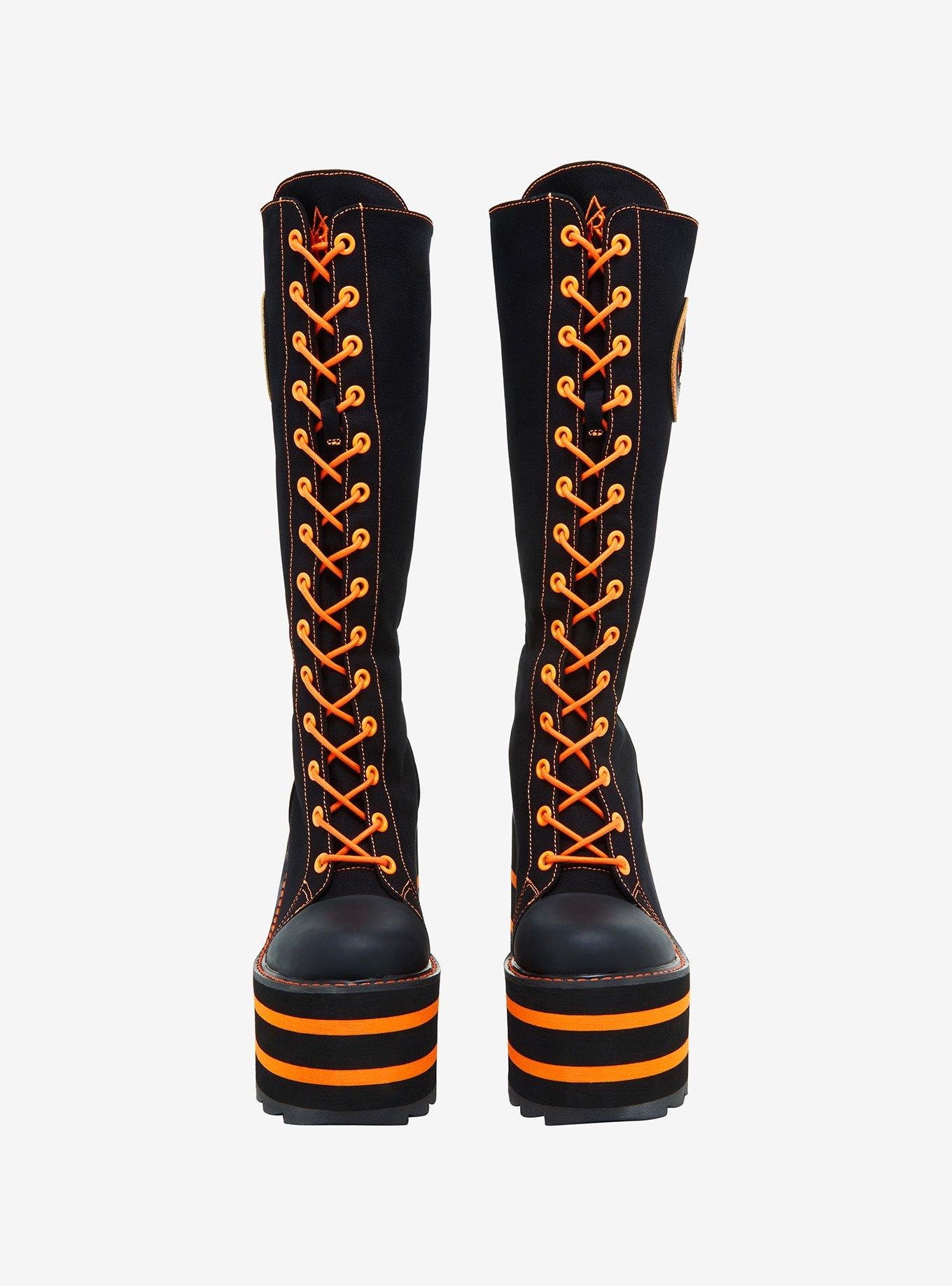YRU Jack-O'-Lantern Platform Sneakers, MULTI, alternate