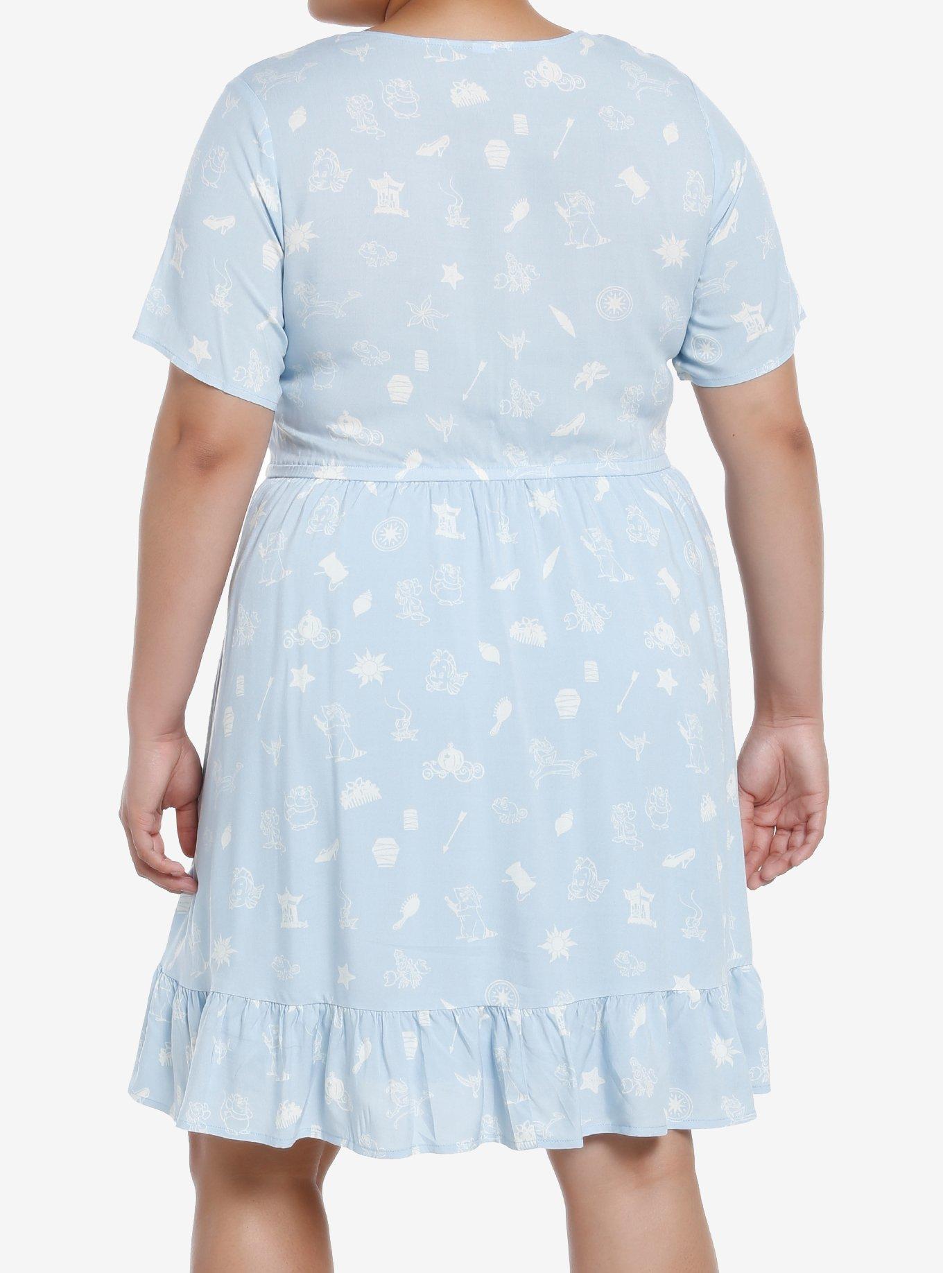 Her Universe Disney Princess Sidekicks & Icons Dress Plus Size Her Universe Exclusive, BABY BLUE, alternate