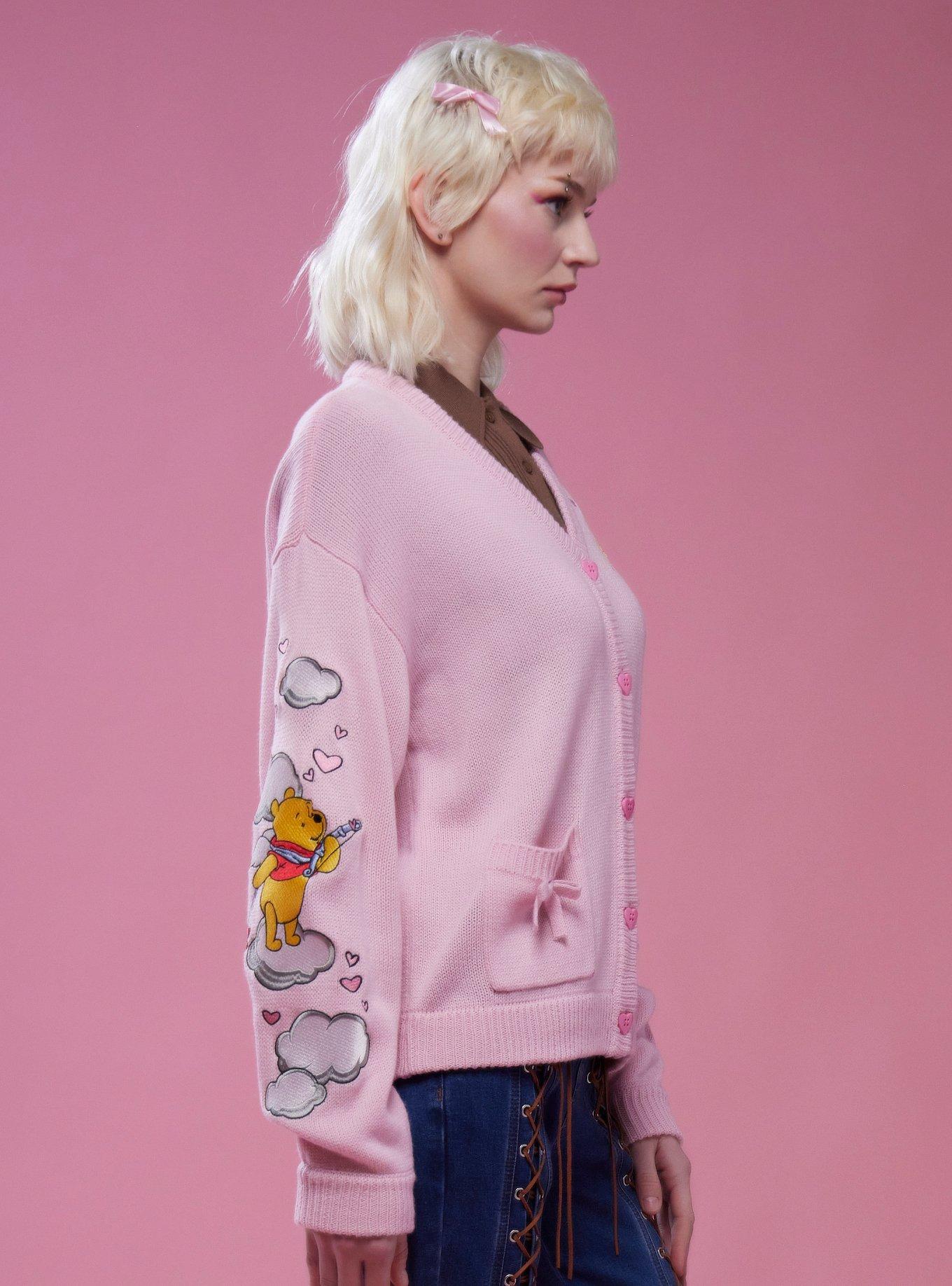 Her Universe Disney Winnie The Pooh Cupid Cardigan, LIGHT PINK, alternate