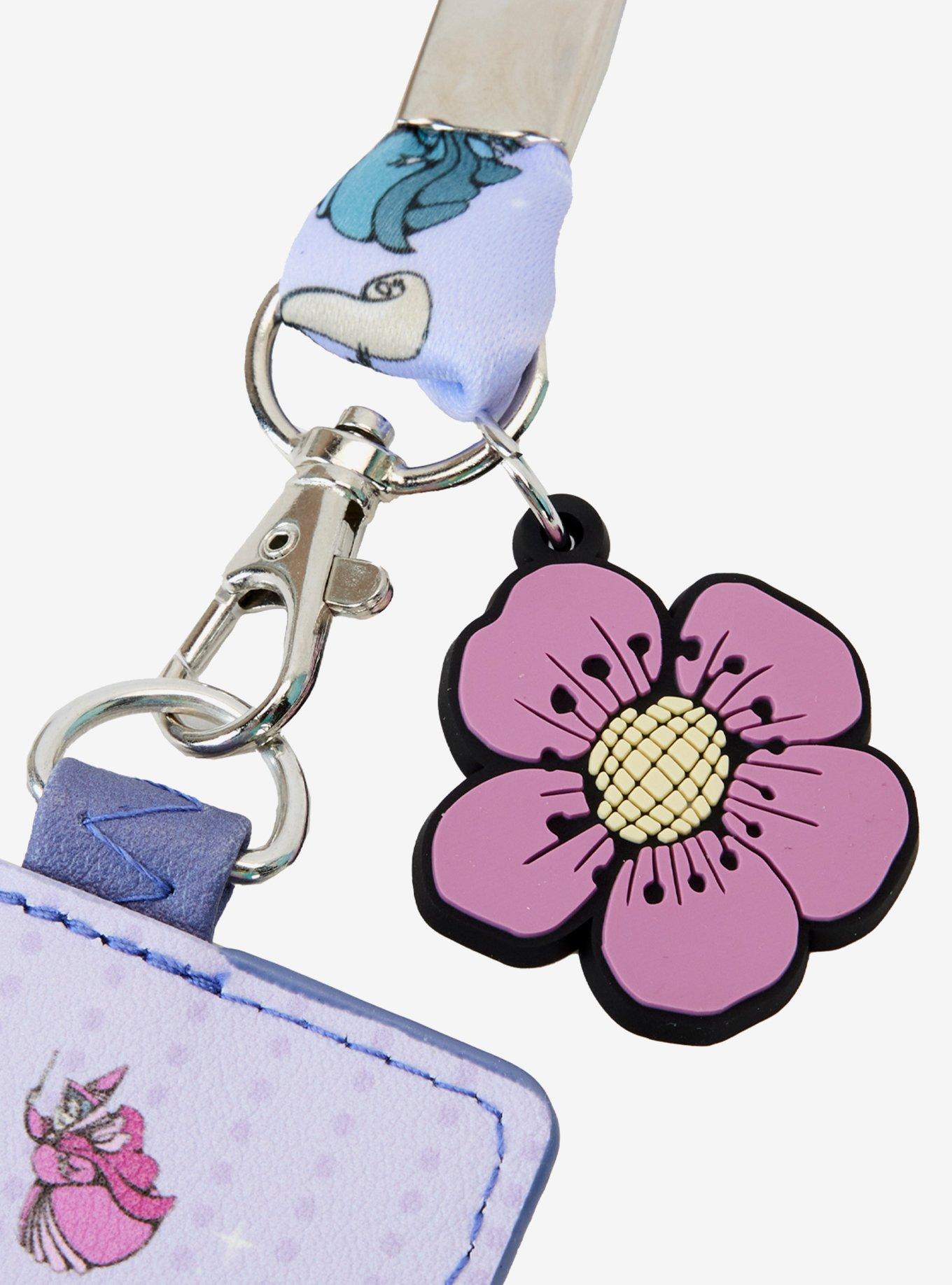Loungefly Disney Sleeping Beauty 65th Anniversary Floral Lanyard, , alternate