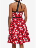 Her Universe Disney Mickey Mouse & Minnie Mouse Hearts Retro Halter Dress Her Universe Exclusive, RED  RED BLACK, alternate