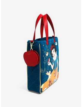 Loungefly Disney Snow White And The Seven Dwarfs Quilted Velvet Tote Bag, , hi-res