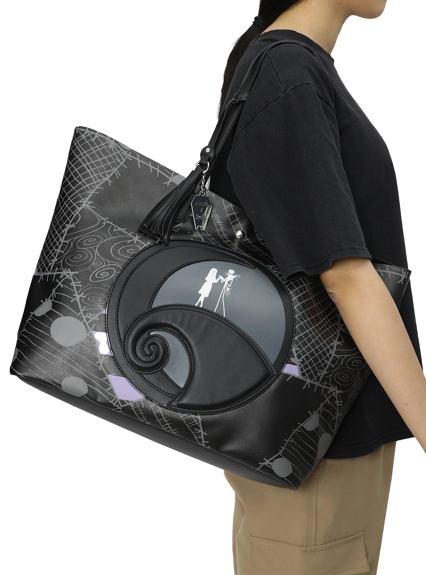 The Nightmare Before Christmas Jack & Sally Tote Handbag, , alternate