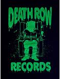 Death Row Records Green Glow-In-The-Dark Logo Boyfriend Fit Girls T-Shirt, BLACK, alternate