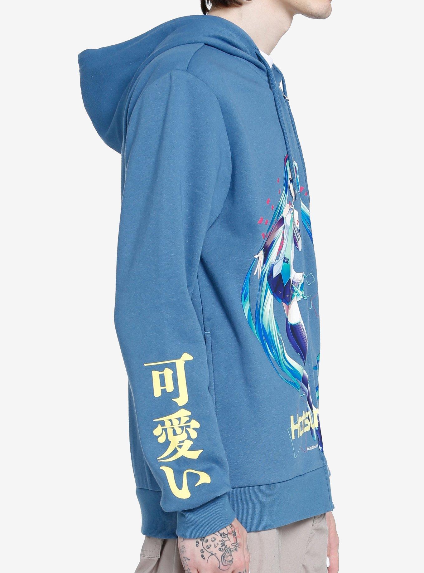 Hatsune Miku Kawaii Hoodie, BLUE, alternate