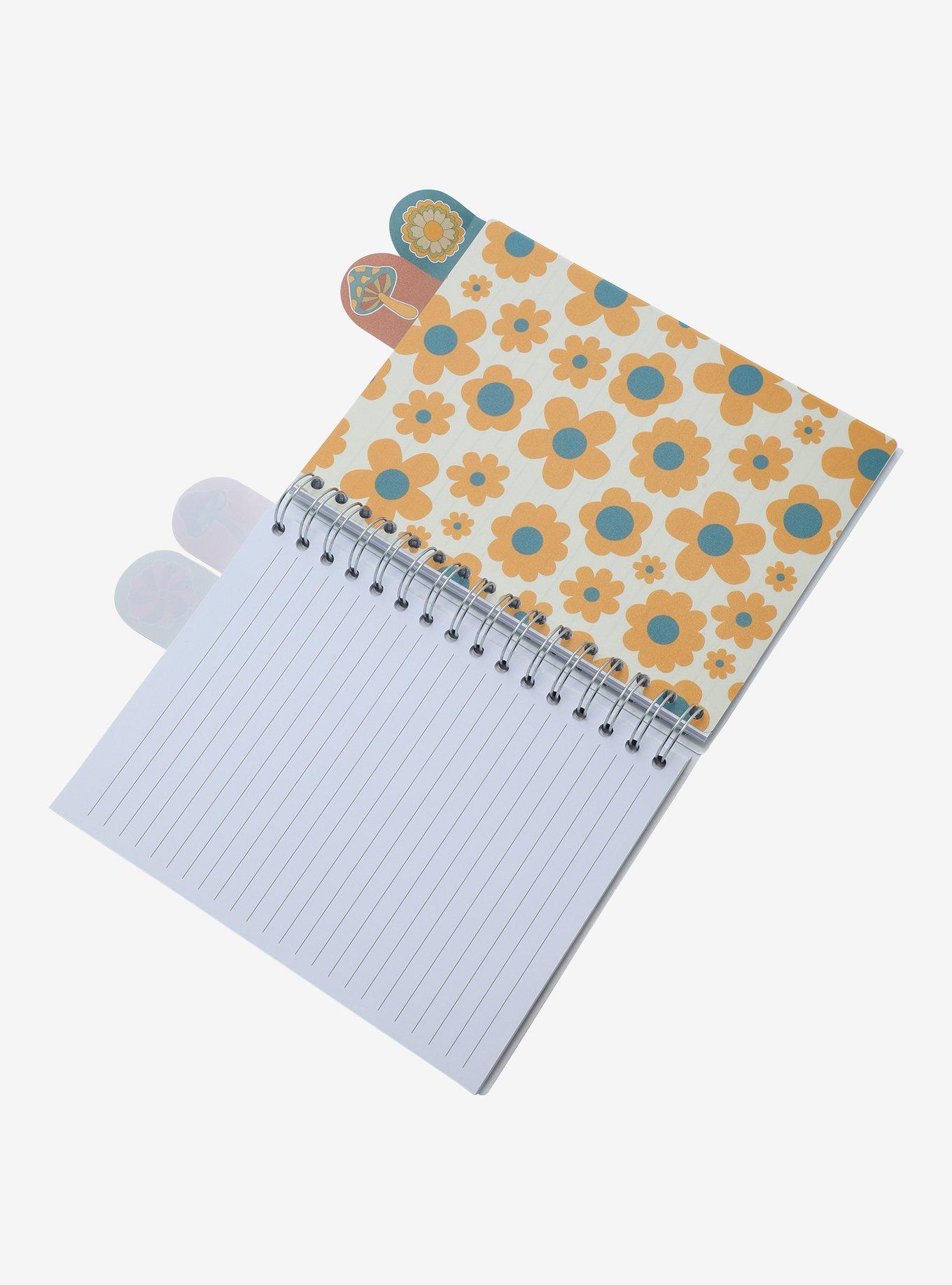 Retro Mushroom & Flower Tab Journal, , alternate