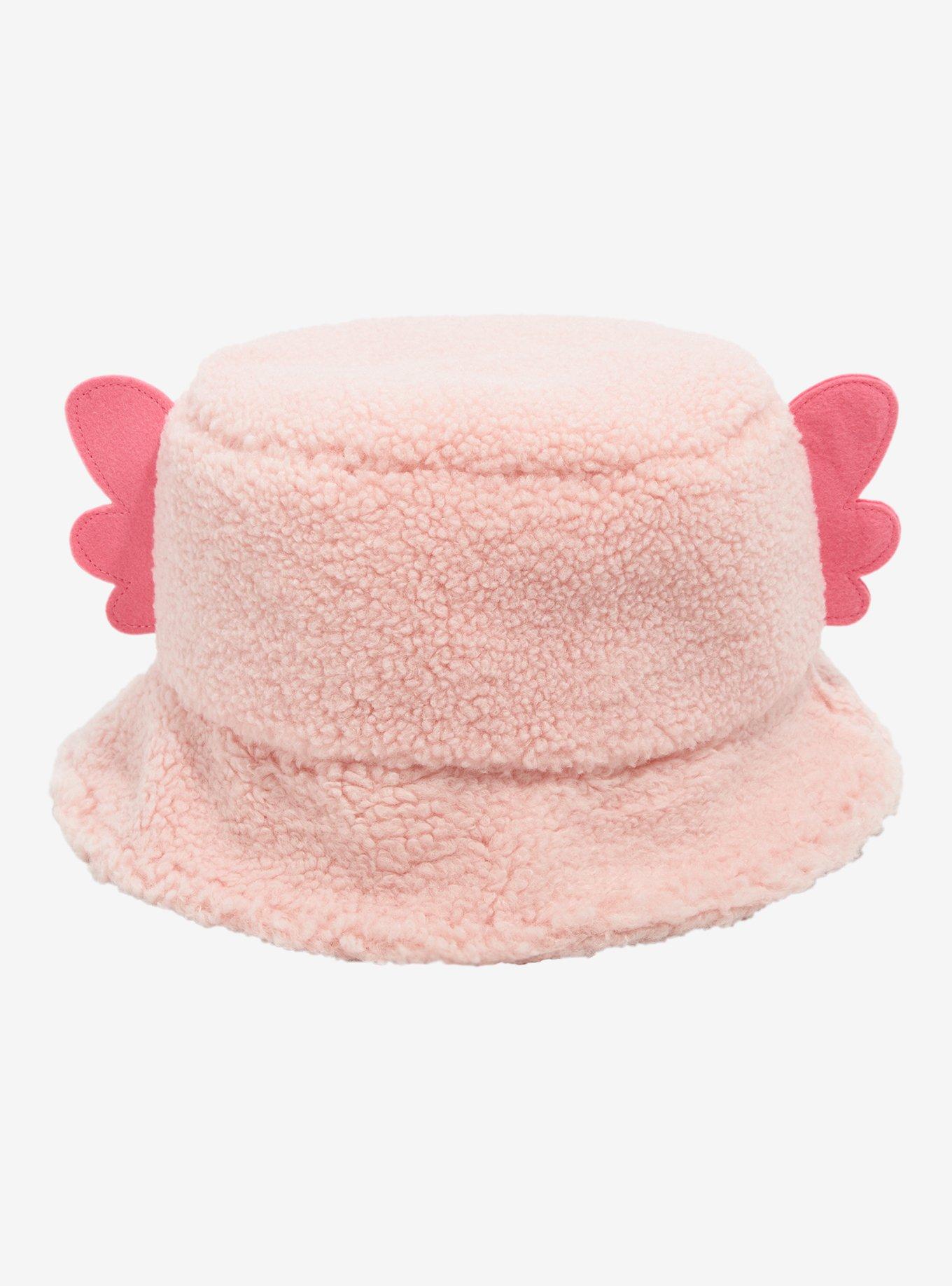 Pink Axolotl Sherpa Bucket Hat, , alternate