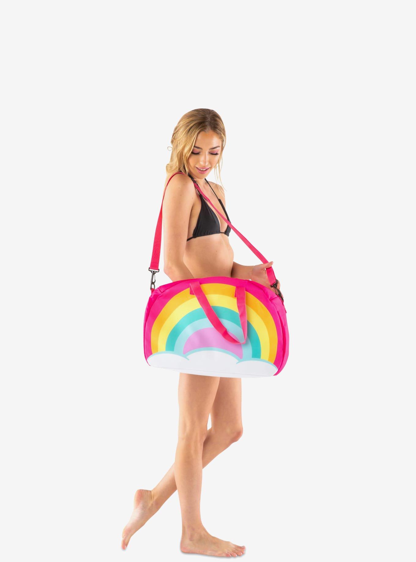 Rainbow Crossbody Tote Cooler Bag, , alternate
