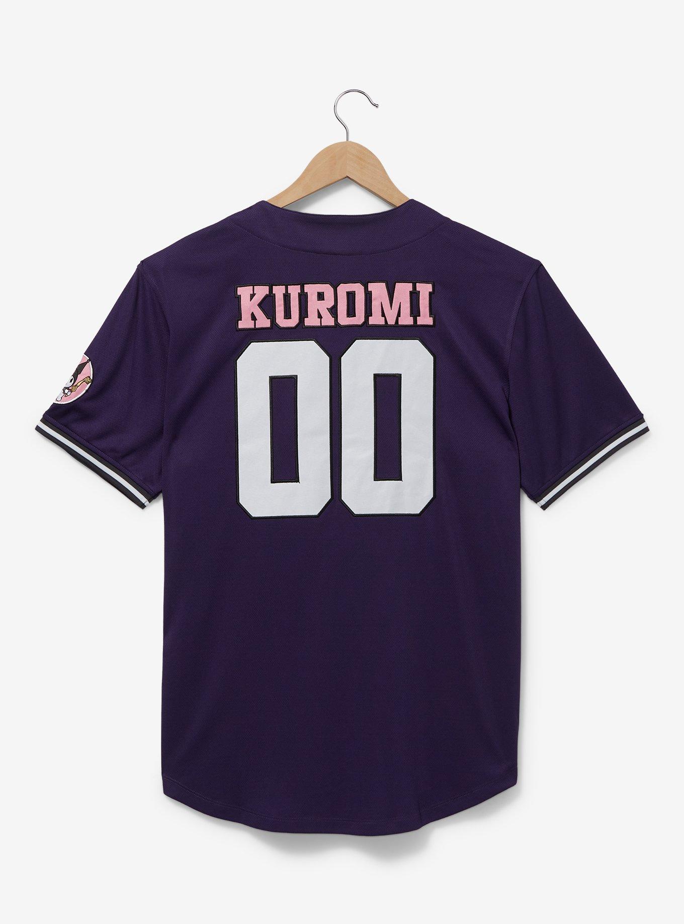 Sanrio Kuromi Baseball Jersey - BoxLunch Exclusive, DARK PURPLE, alternate