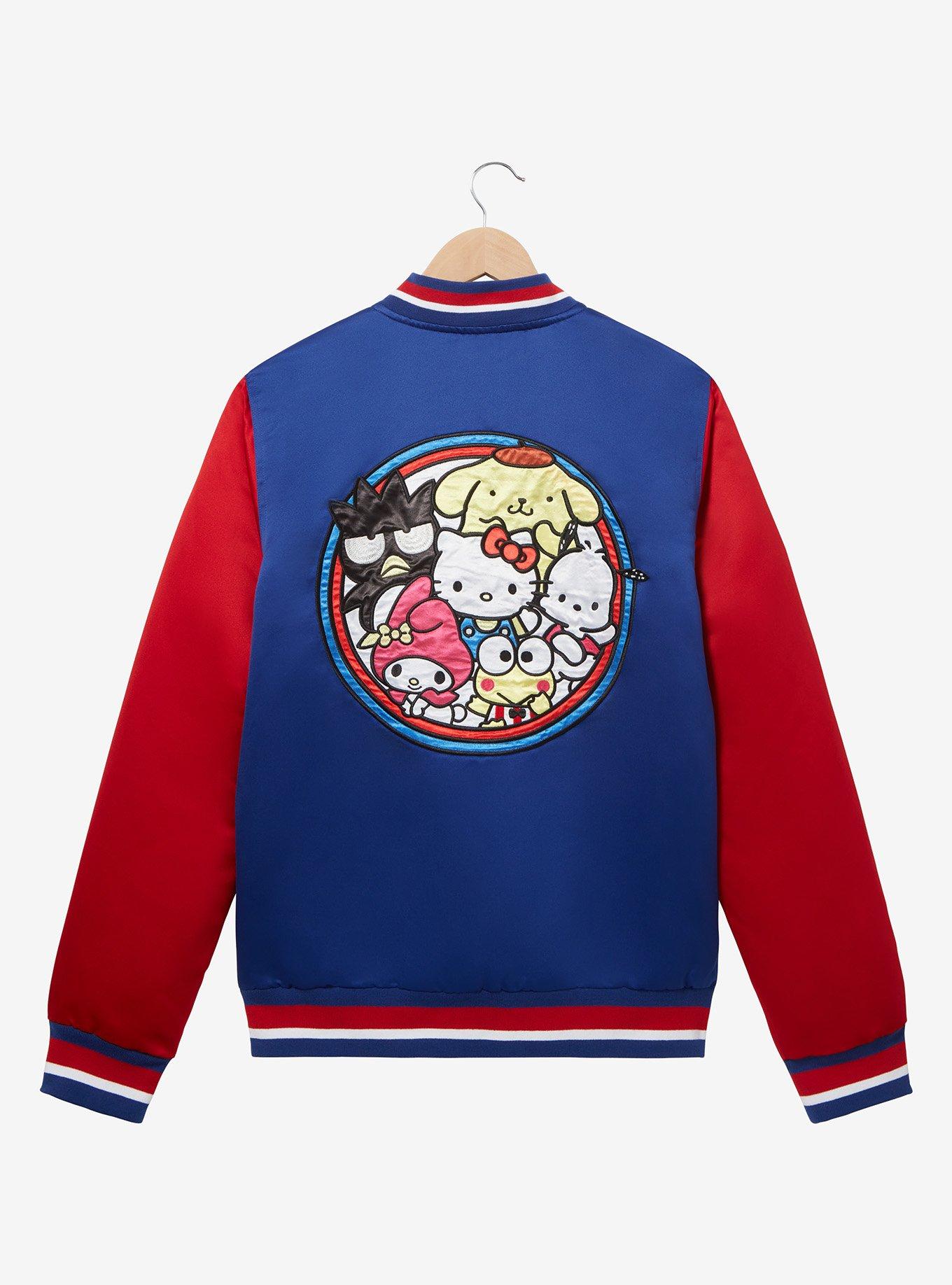 Sanrio Hello Kitty & Friends Color Contrast Bomber Jacket - BoxLunch Exclusive, BLUE, alternate