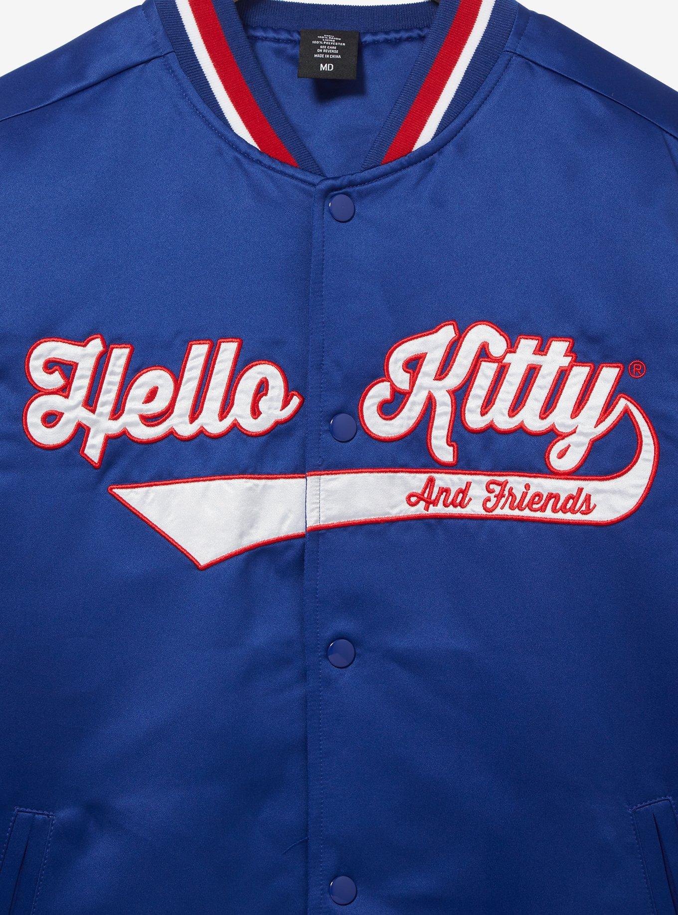 Sanrio Hello Kitty & Friends Color Contrast Bomber Jacket - BoxLunch Exclusive, BLUE, alternate