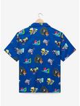 Cartoon Network Characters Allover Print Woven Button-Up, BLUE, alternate