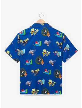 Cartoon Network Characters Allover Print Woven Button-Up, , hi-res