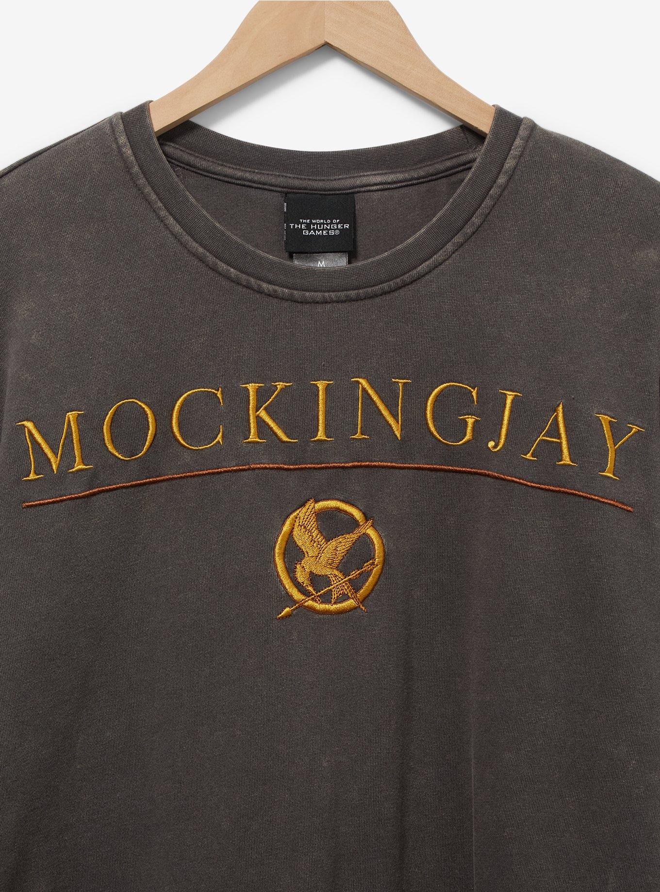 The Hunger Games Mockingjay Crewneck Sweater - BoxLunch Exclusive, BLACK, alternate