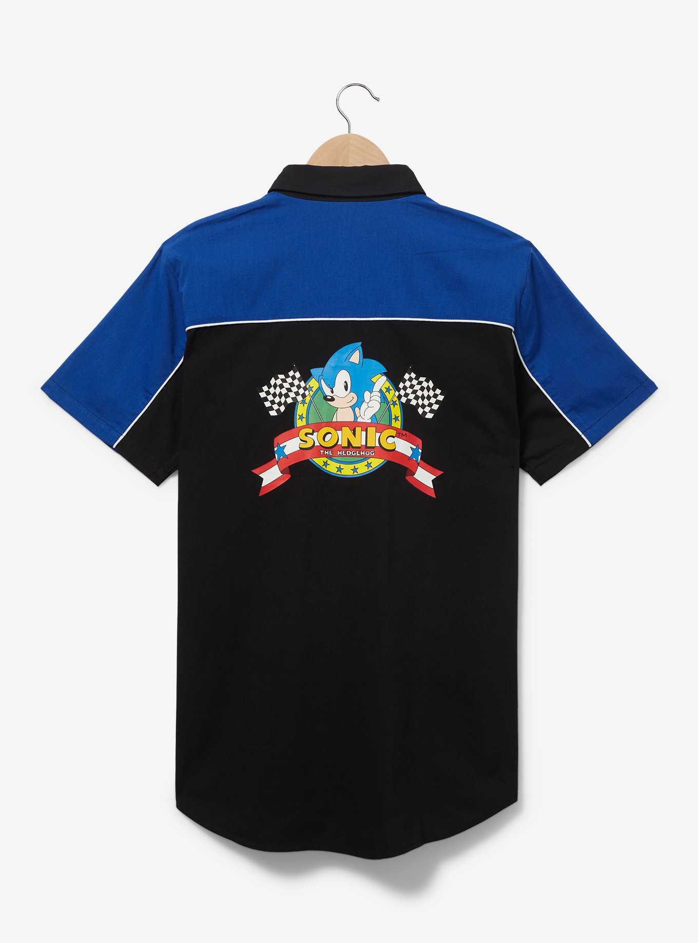 Sonic the Hedgehog Racing Woven Button Up - BoxLunch Exclusive, , hi-res