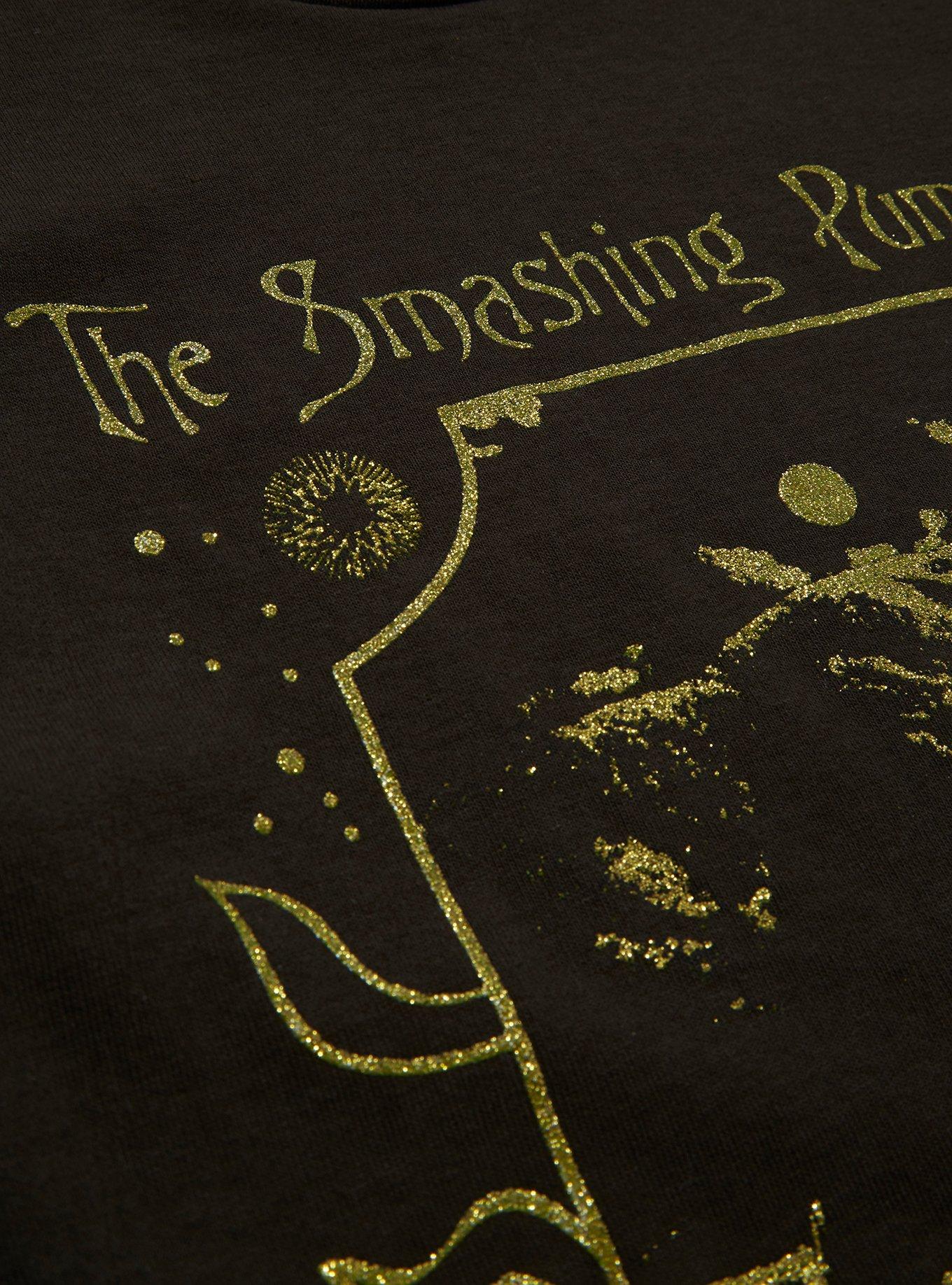 The Smashing Pumpkins Children Glitter Boyfriend Fit Girls T-Shirt, DARK CHOCOLATE, alternate