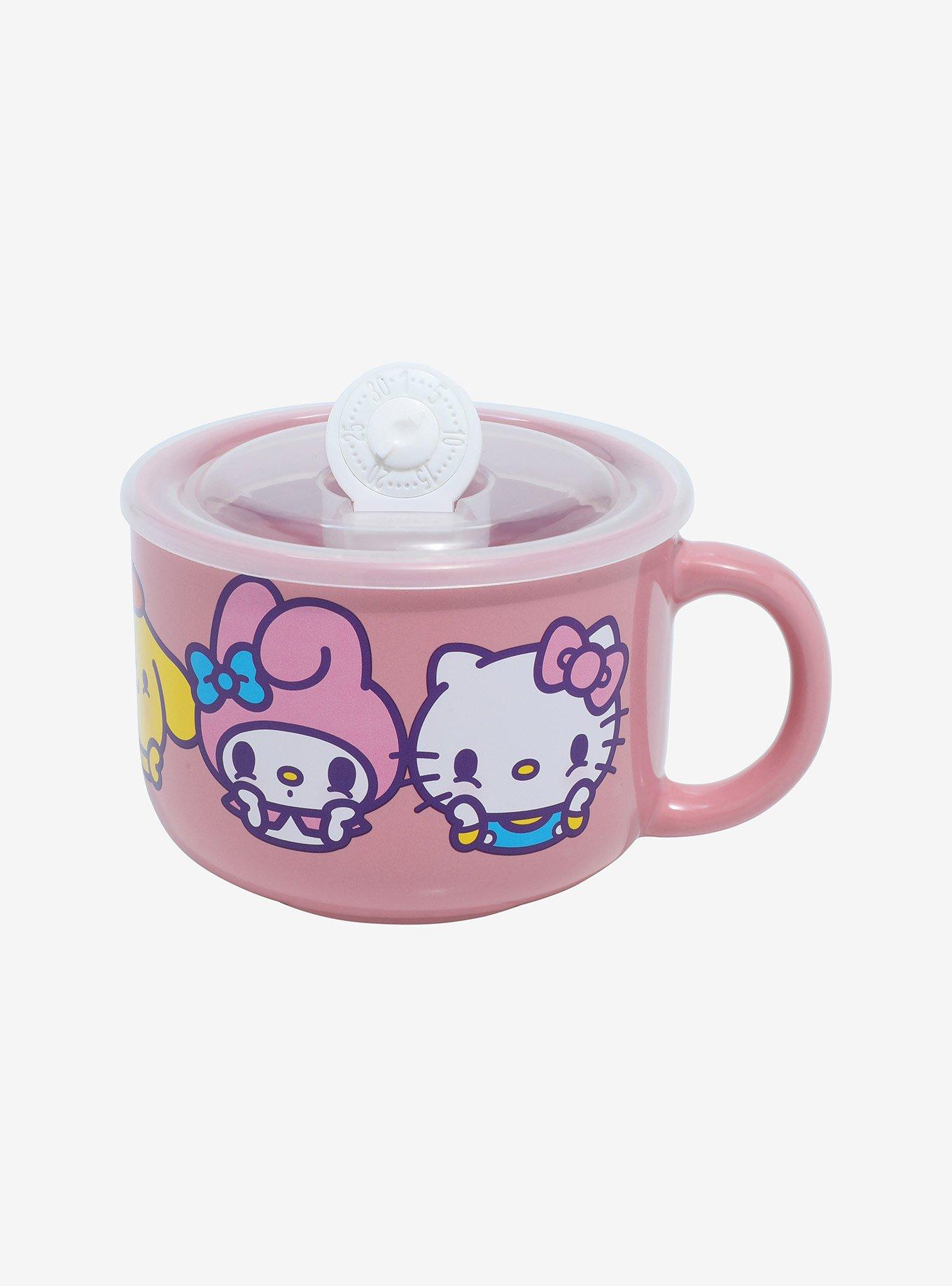 Hello Kitty And Friends Pink Soup Mug With Lid, , alternate