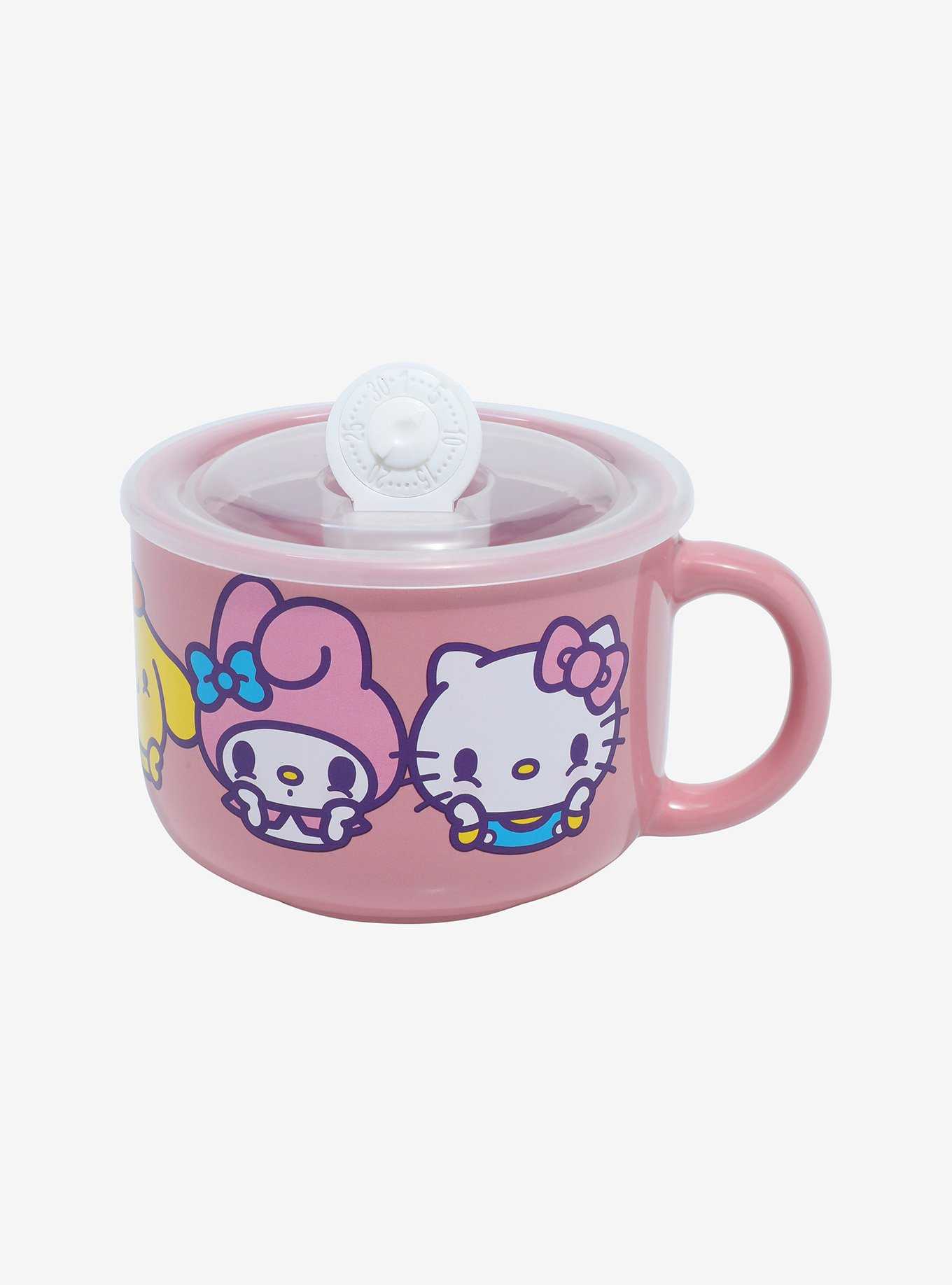 Hello Kitty And Friends Pink Soup Mug With Lid, , hi-res