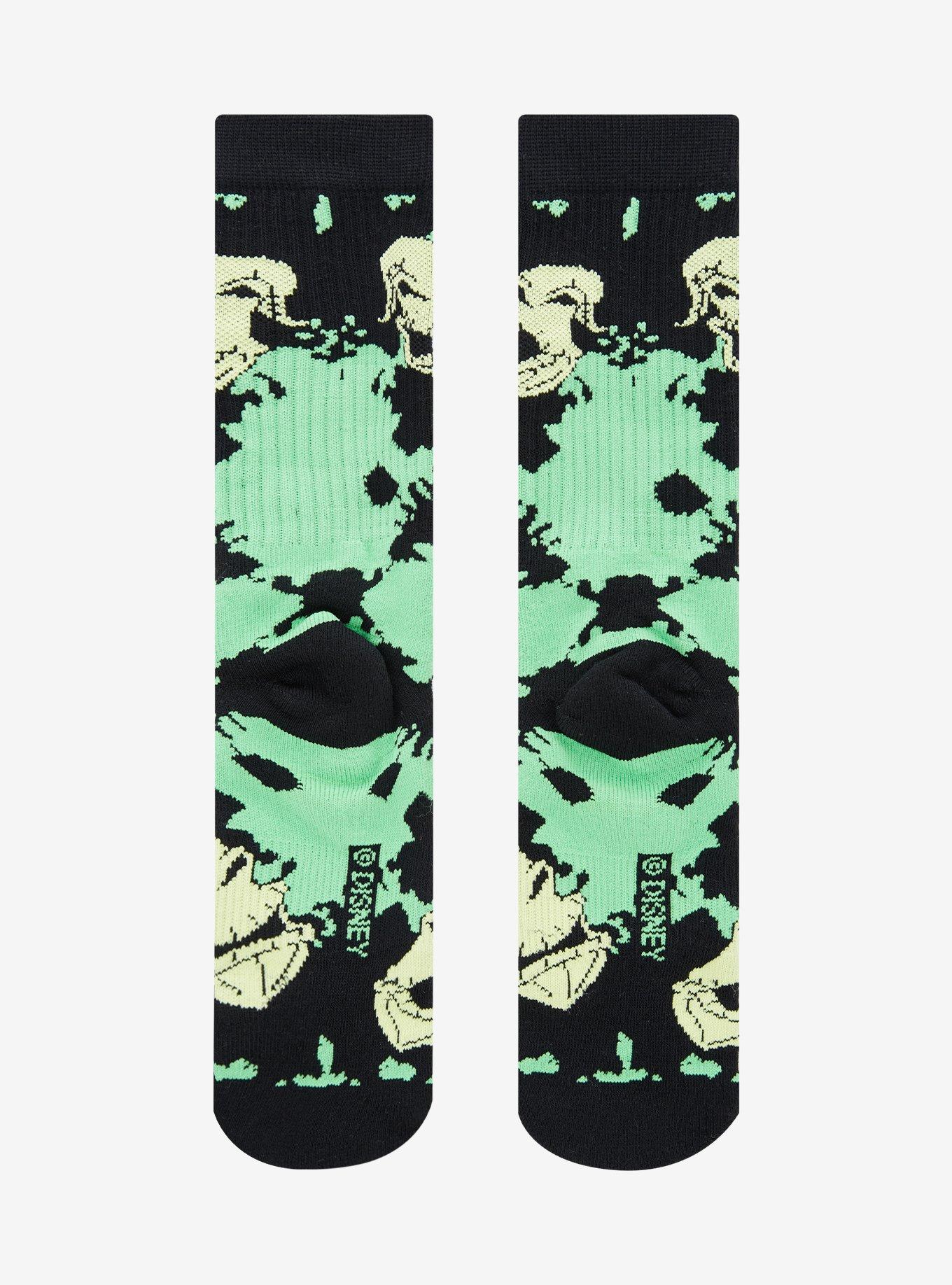 Disney The Nightmare Before Christmas Oogie Boogie Tie-Dye Allover Print Crew Socks - BoxLunch Exclusive, , hi-res